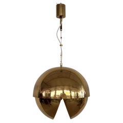 Mid-Century Adjustable Brass Chandelier by Vereinigte Werkstätten, 1970s