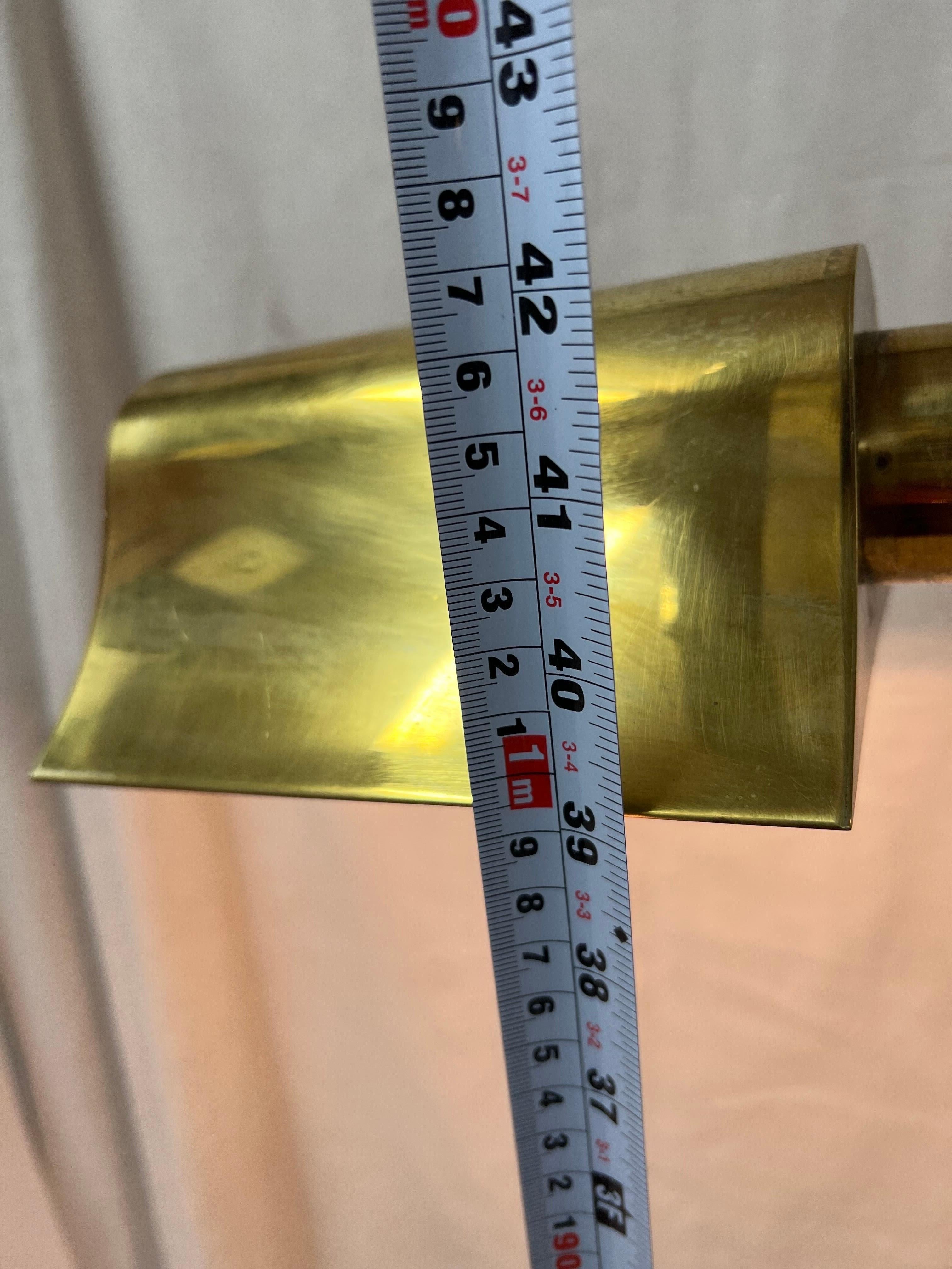 Mid Century Adjustable Brass Pharmacy Floor Lamp 1