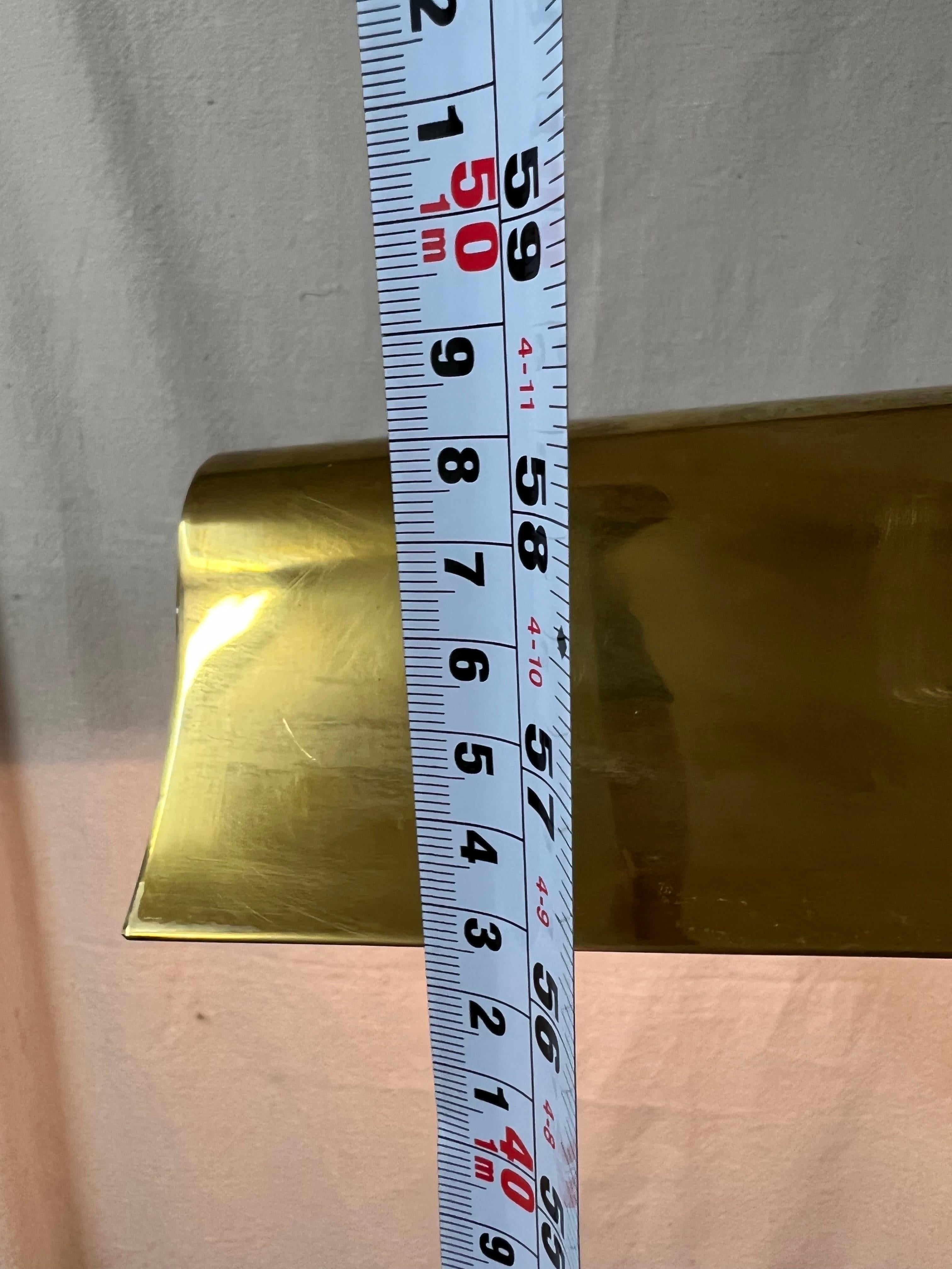 Late 20th Century Mid Century Adjustable Brass Pharmacy Floor Lamp