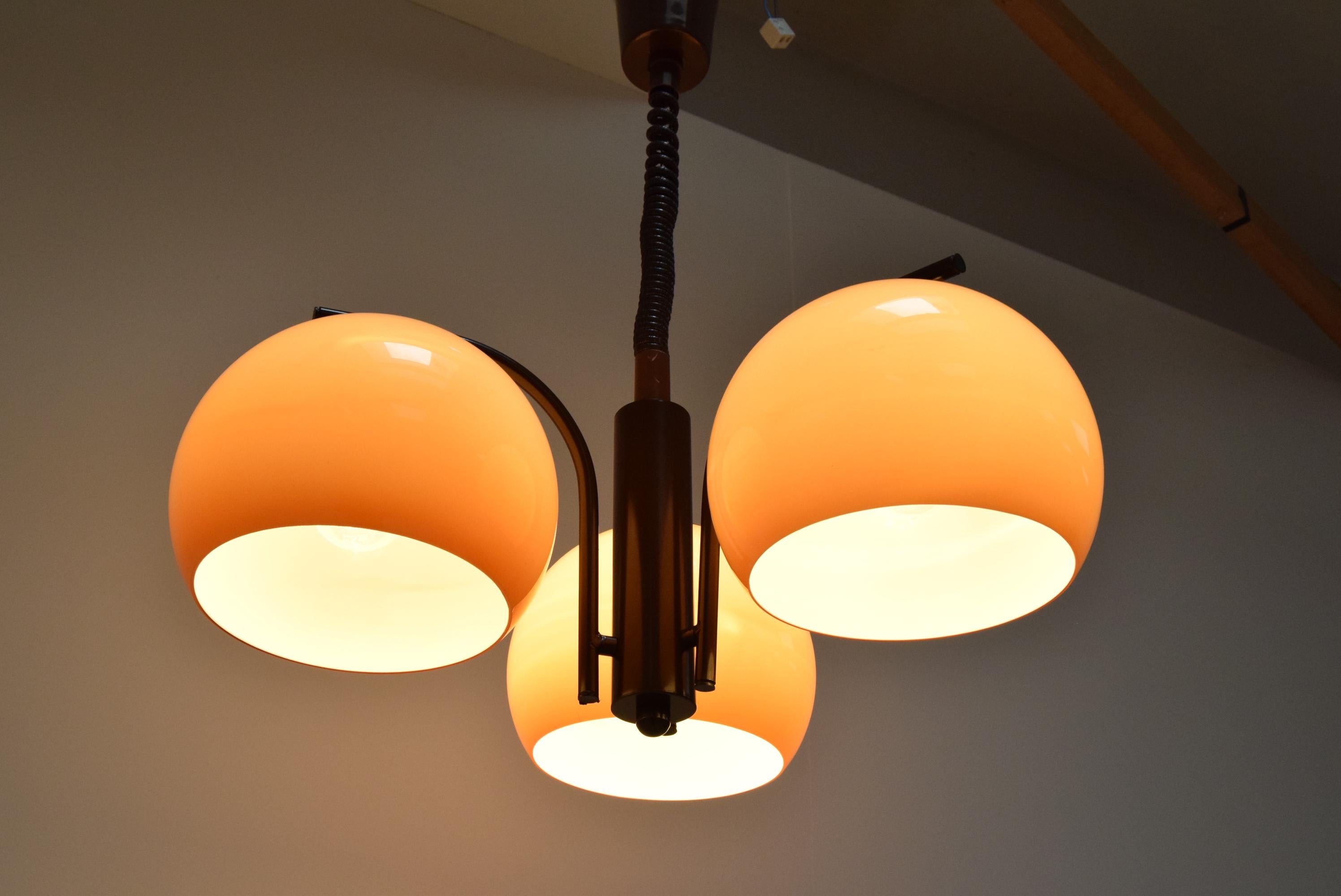 Mid-Century Adjustable Chandelier, 1970s For Sale 4