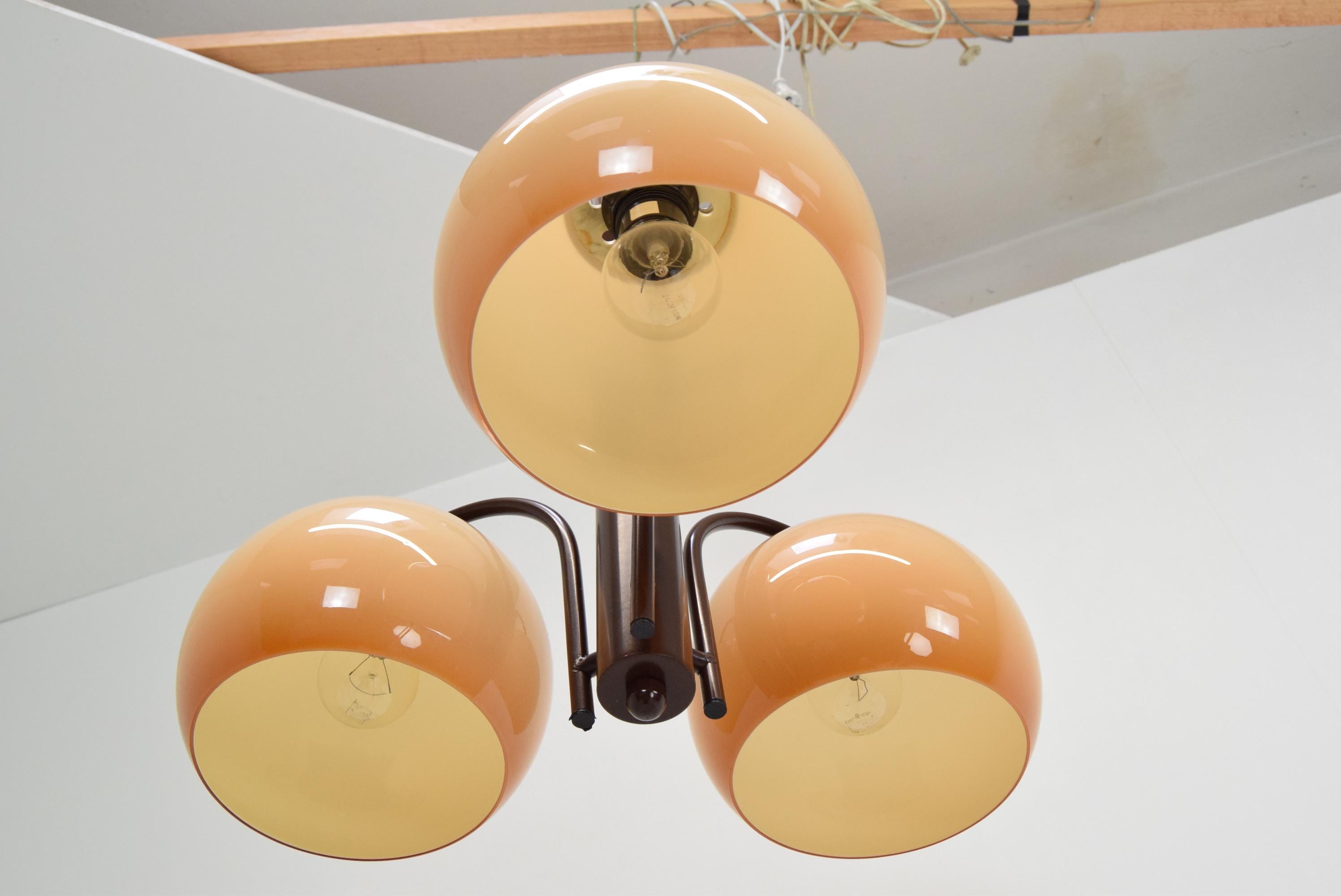 Late 20th Century Mid-Century Adjustable Chandelier, 1970s For Sale