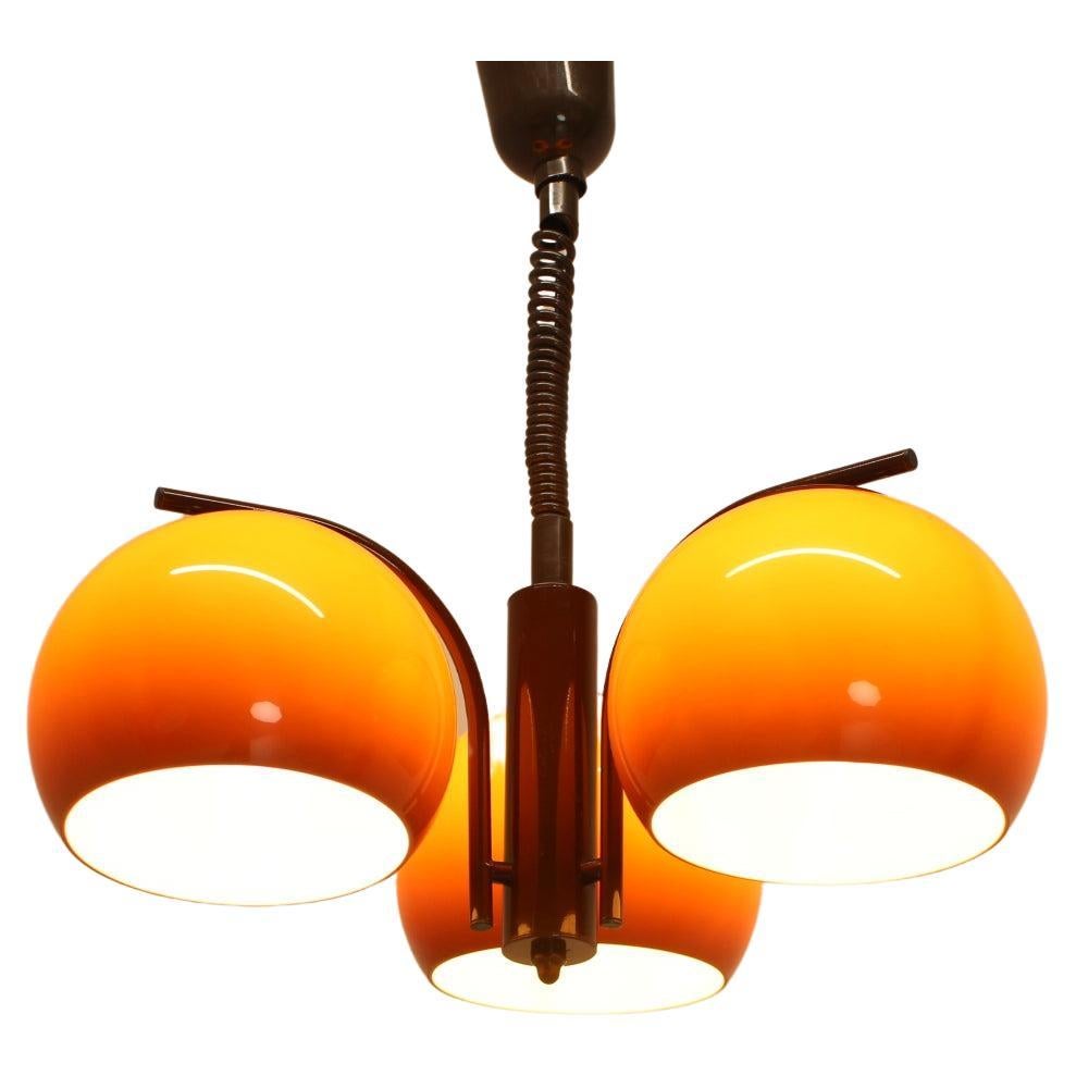 Mid-Century Adjustable Chandelier, 1970's For Sale