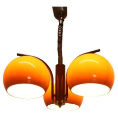 Vintage Mid-Century Adjustable Chandelier, 1970's