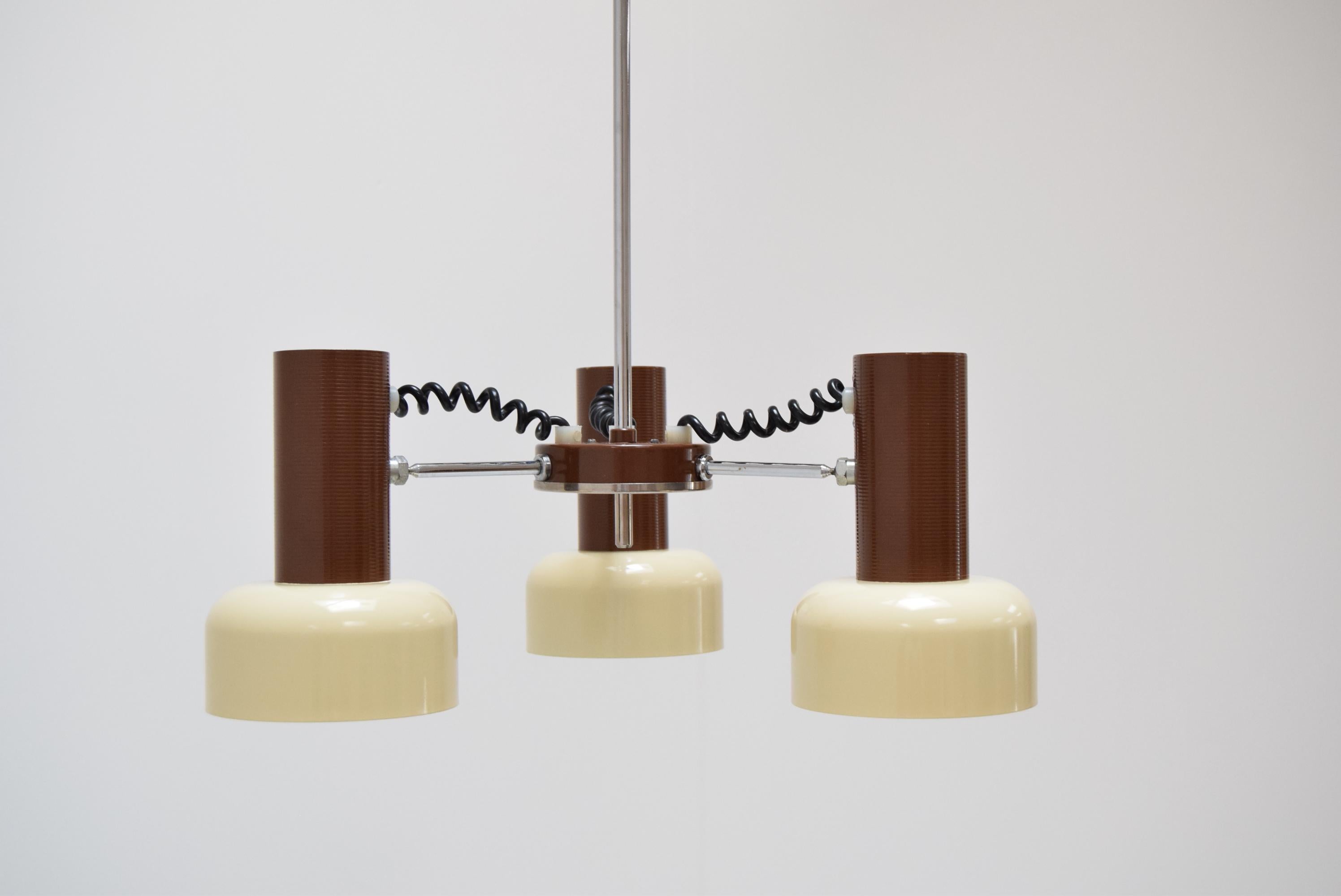 Mid-Century Modern Midcentury Adjustable Chandelier by Napako, 1970s For Sale