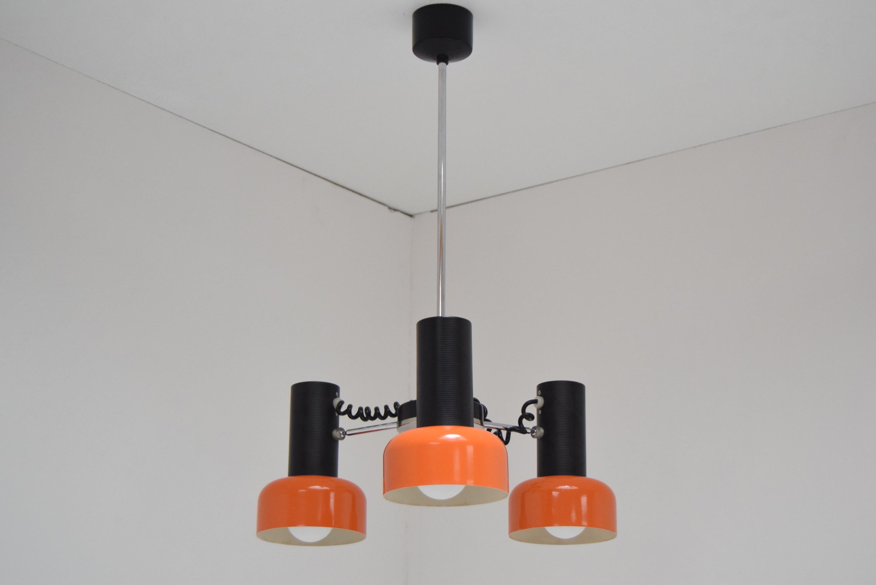 Mid-Century Modern Midcentury Adjustable Chandelier by Napako, 1970s For Sale