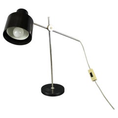 Mid-Century Adjustable Chrome and Bakelite Desk Lamp, Czechoslovakia, 1950s