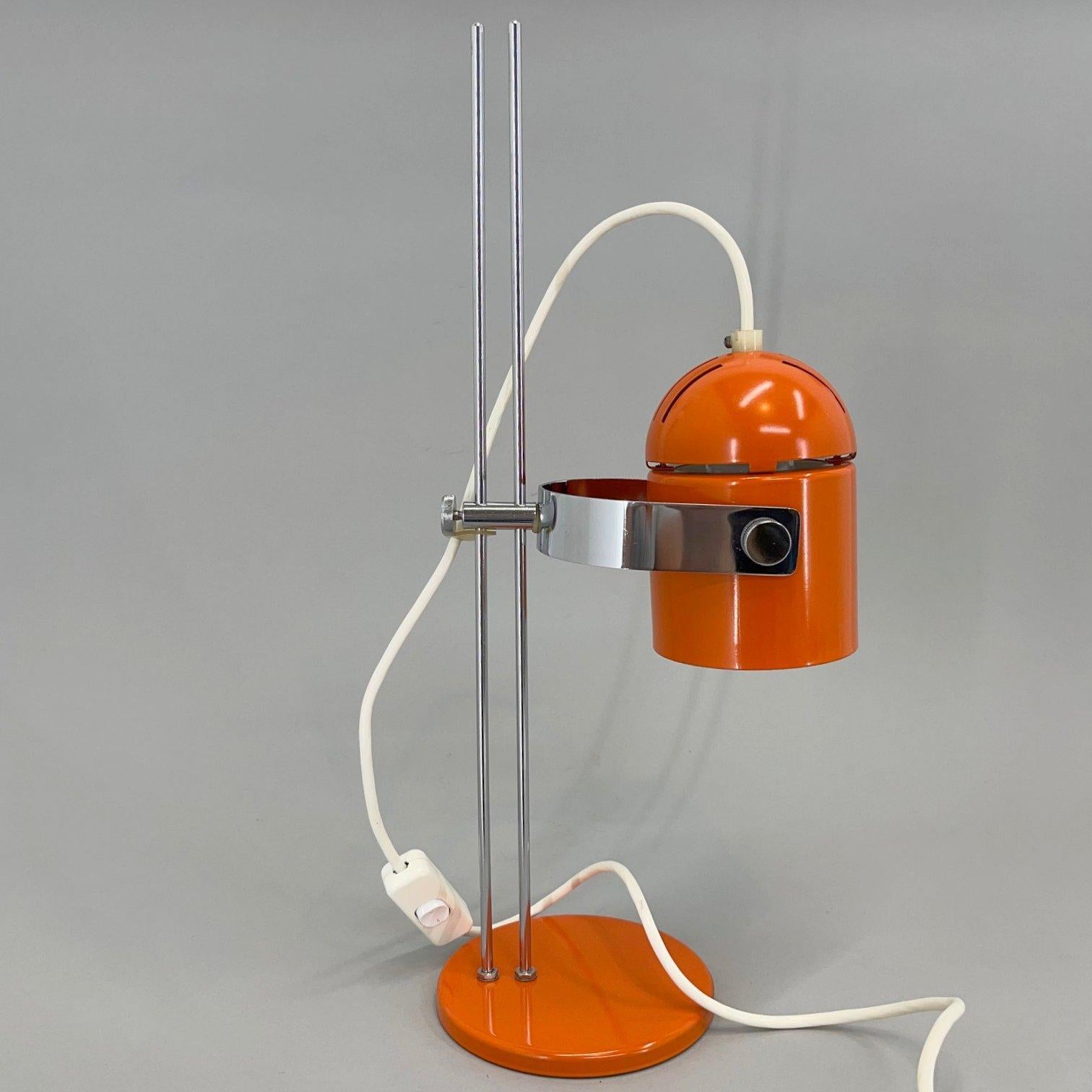 Mid-Century Adjustable Chrome Table Lamp by Stanislav Indra, 1970's 1