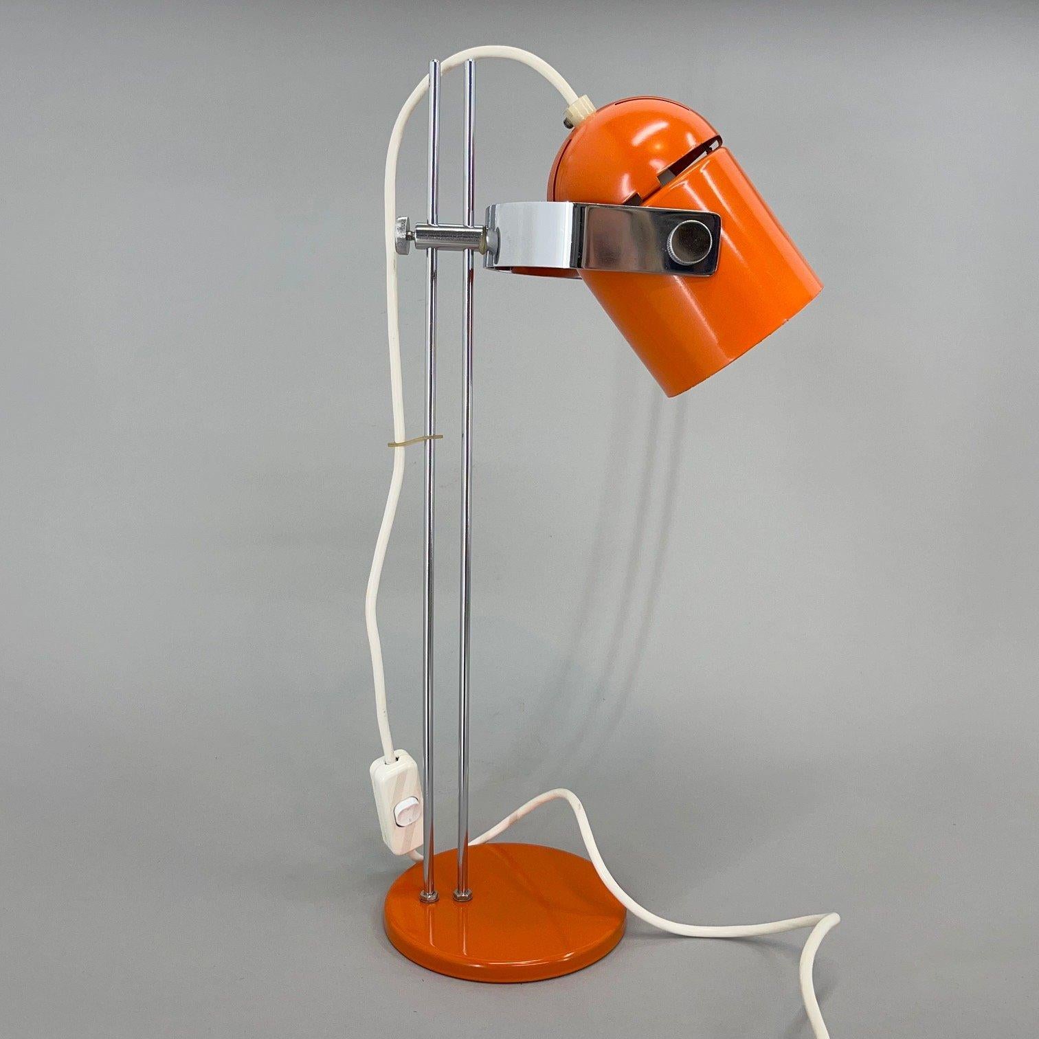 Mid-Century Adjustable Chrome Table Lamp by Stanislav Indra, 1970's 2