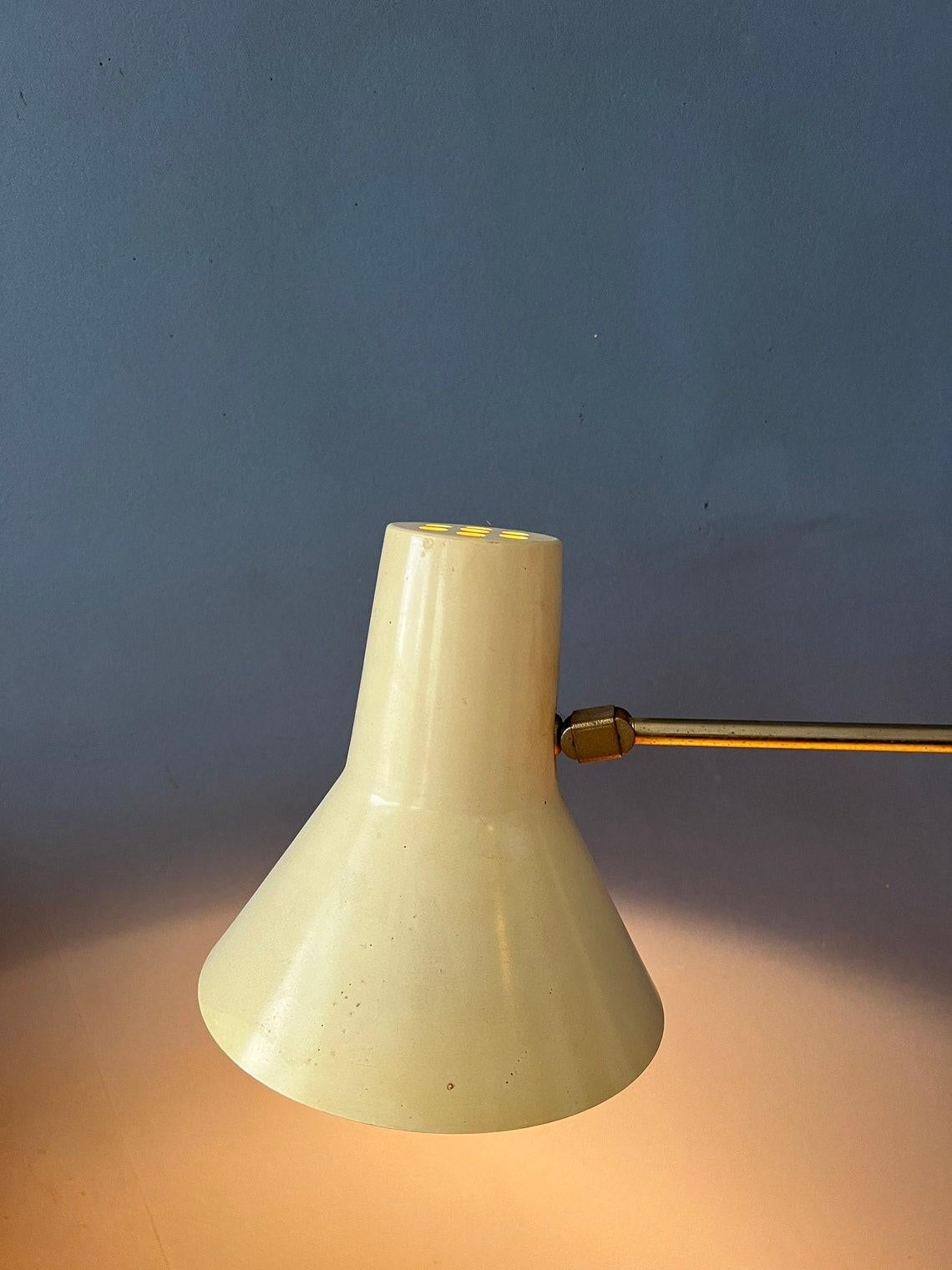 20th Century Mid Century Adjustable Clamp Desk Lamp, 1970s For Sale