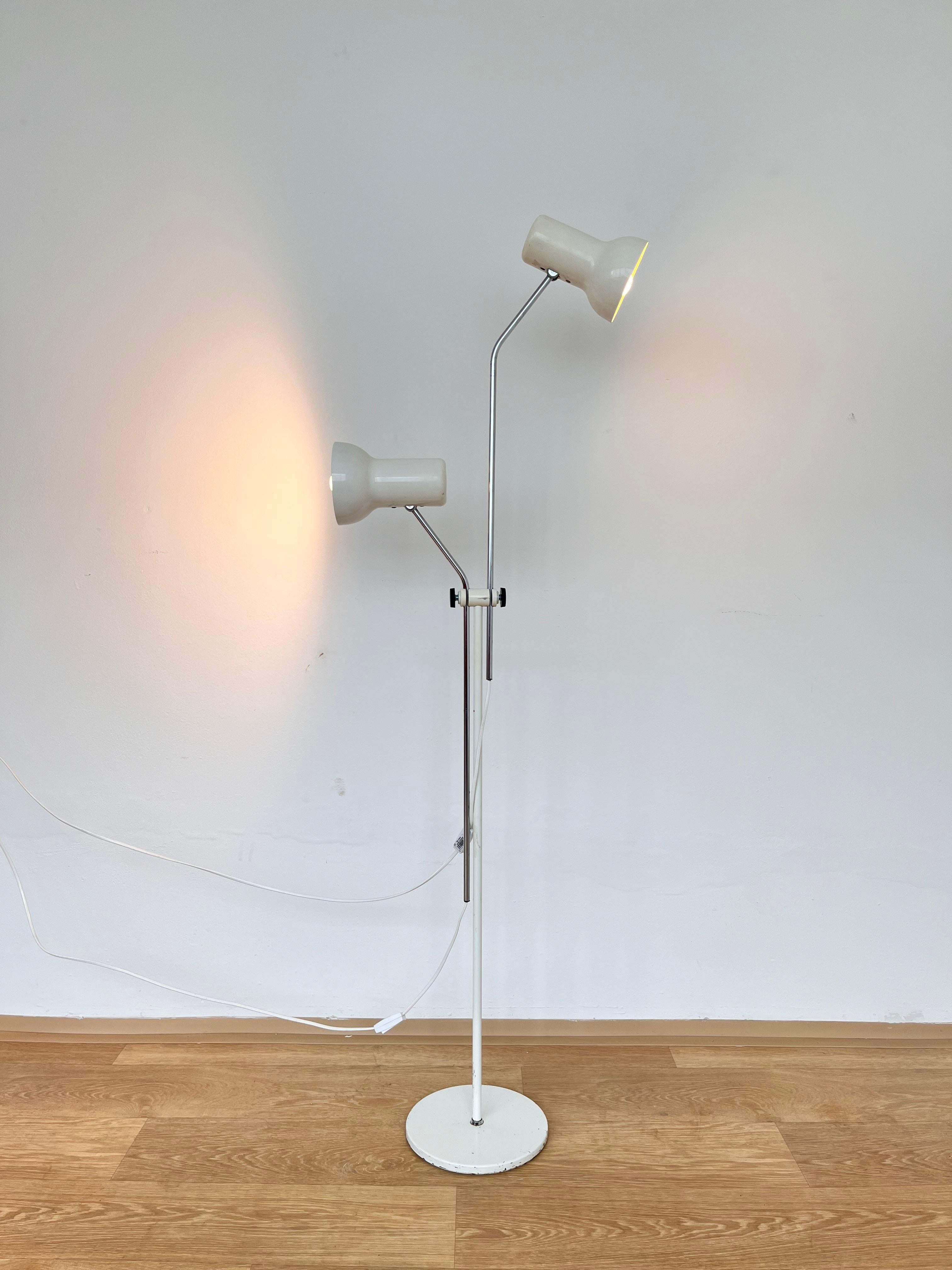 Space Age Mid century adjustable design Floor Lamp by Napako, 1970s For Sale