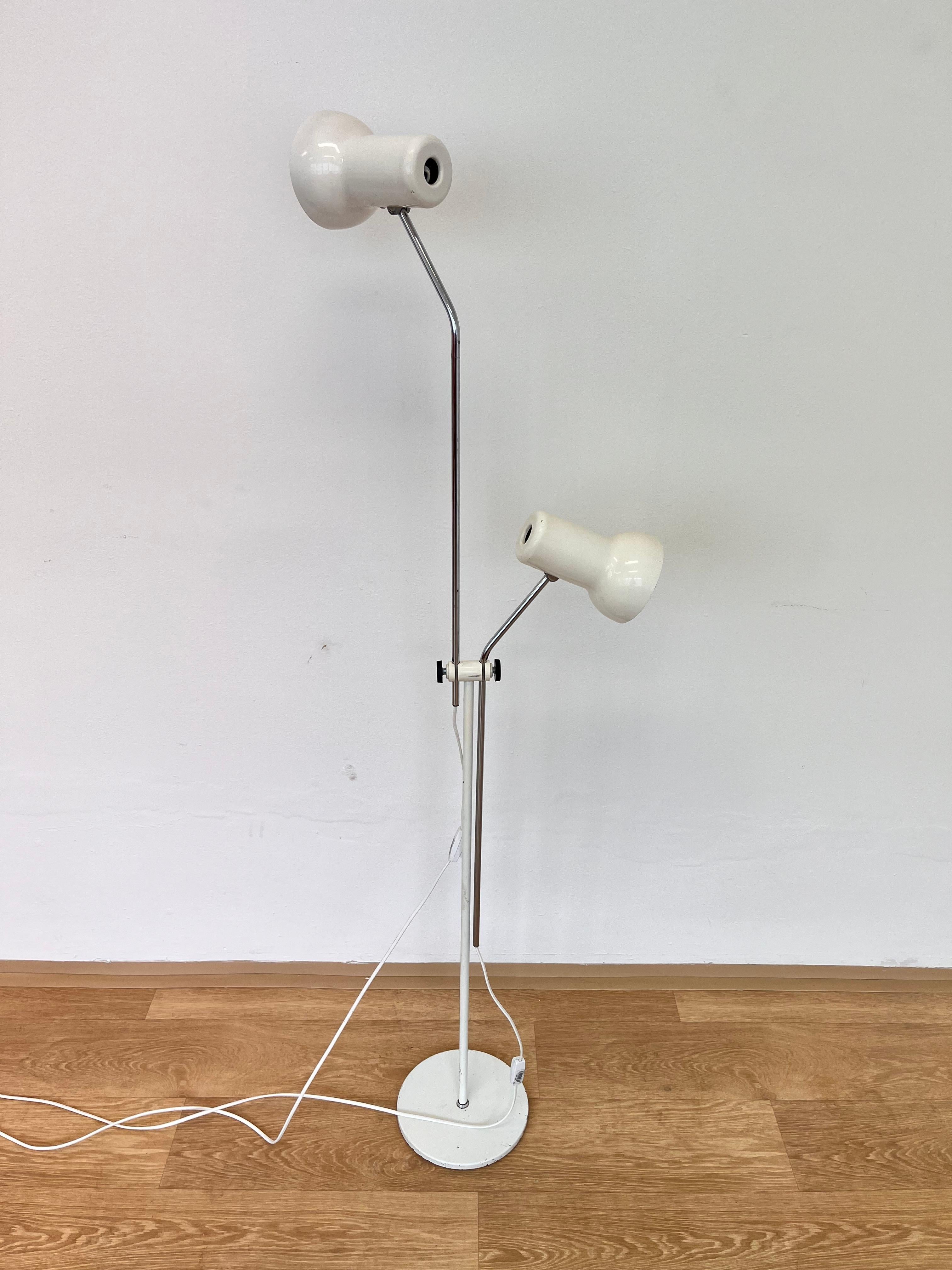 Metal Mid century adjustable design Floor Lamp by Napako, 1970s For Sale