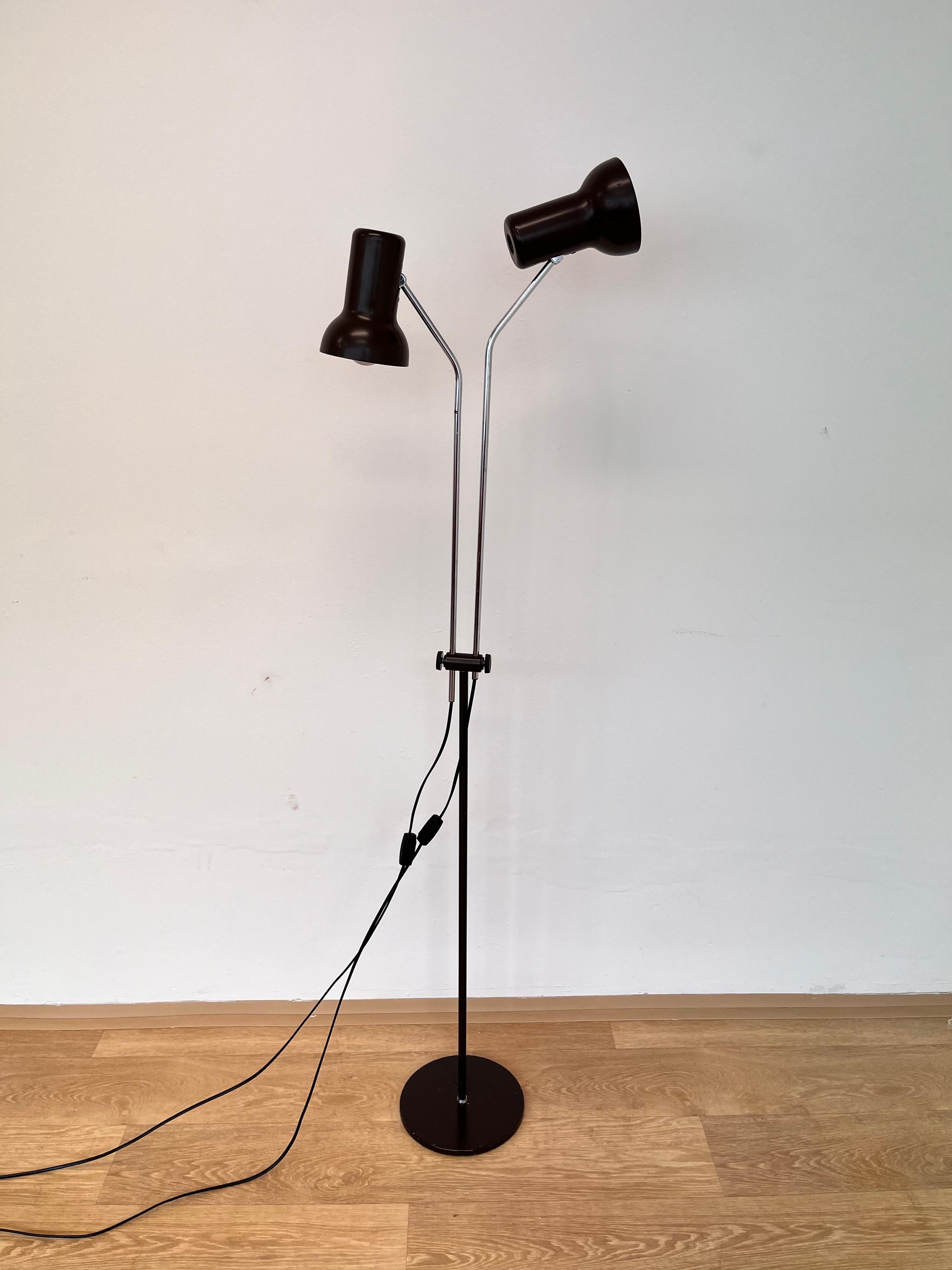 Mid century adjustable design Floor Lamp by Napako, 1970s For Sale 2