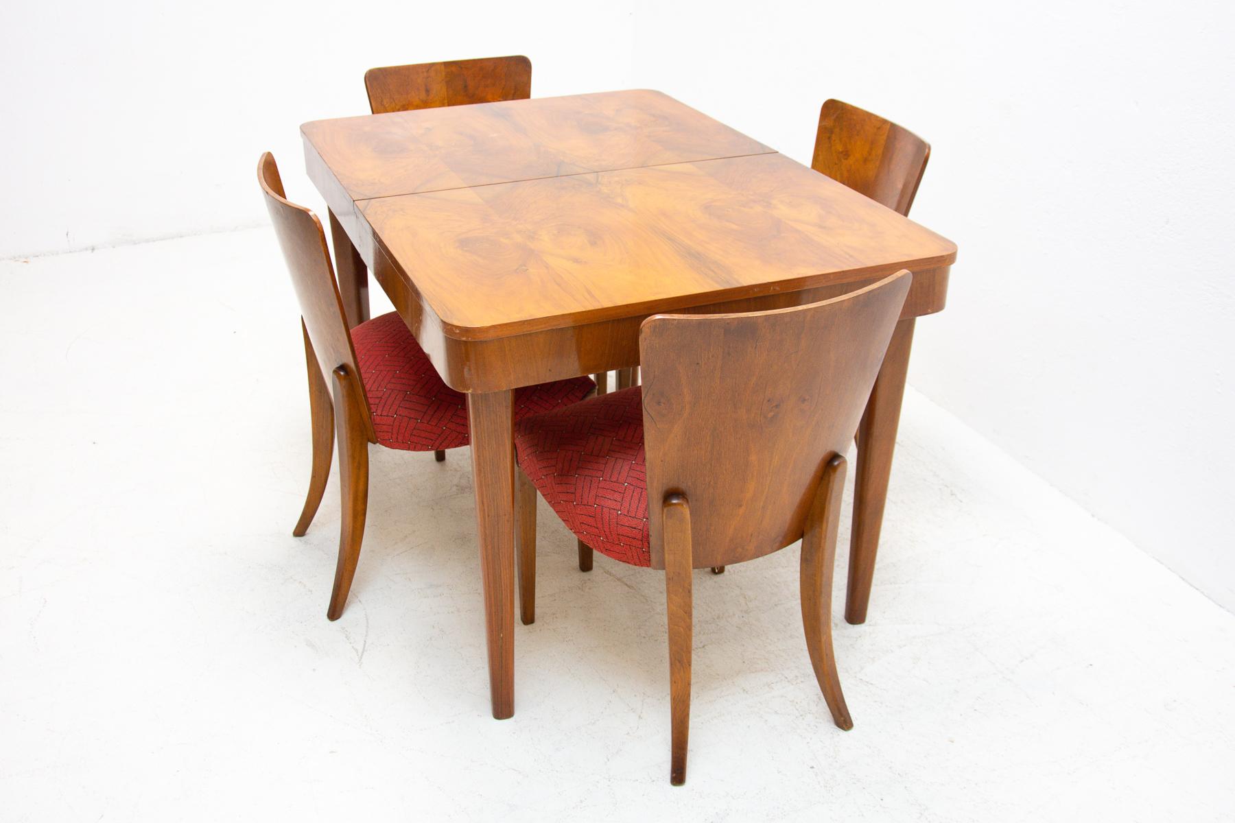 Mid Century Adjustable Dining Table by Jindrich Halabala, 1950s 3