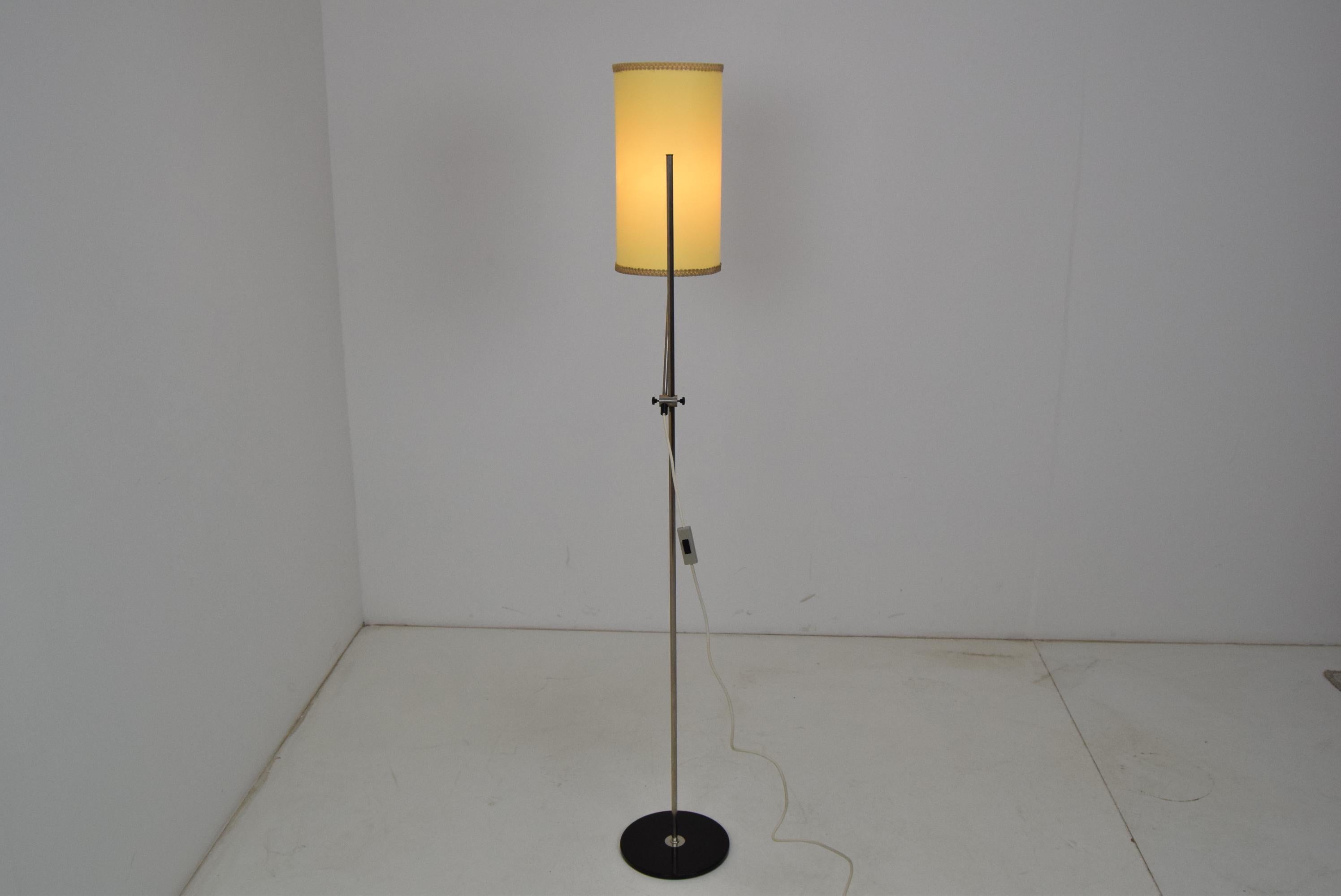 Midcentury Adjustable Floor Lamp by AKA Elektrik, 1970s In Good Condition For Sale In Praha, CZ