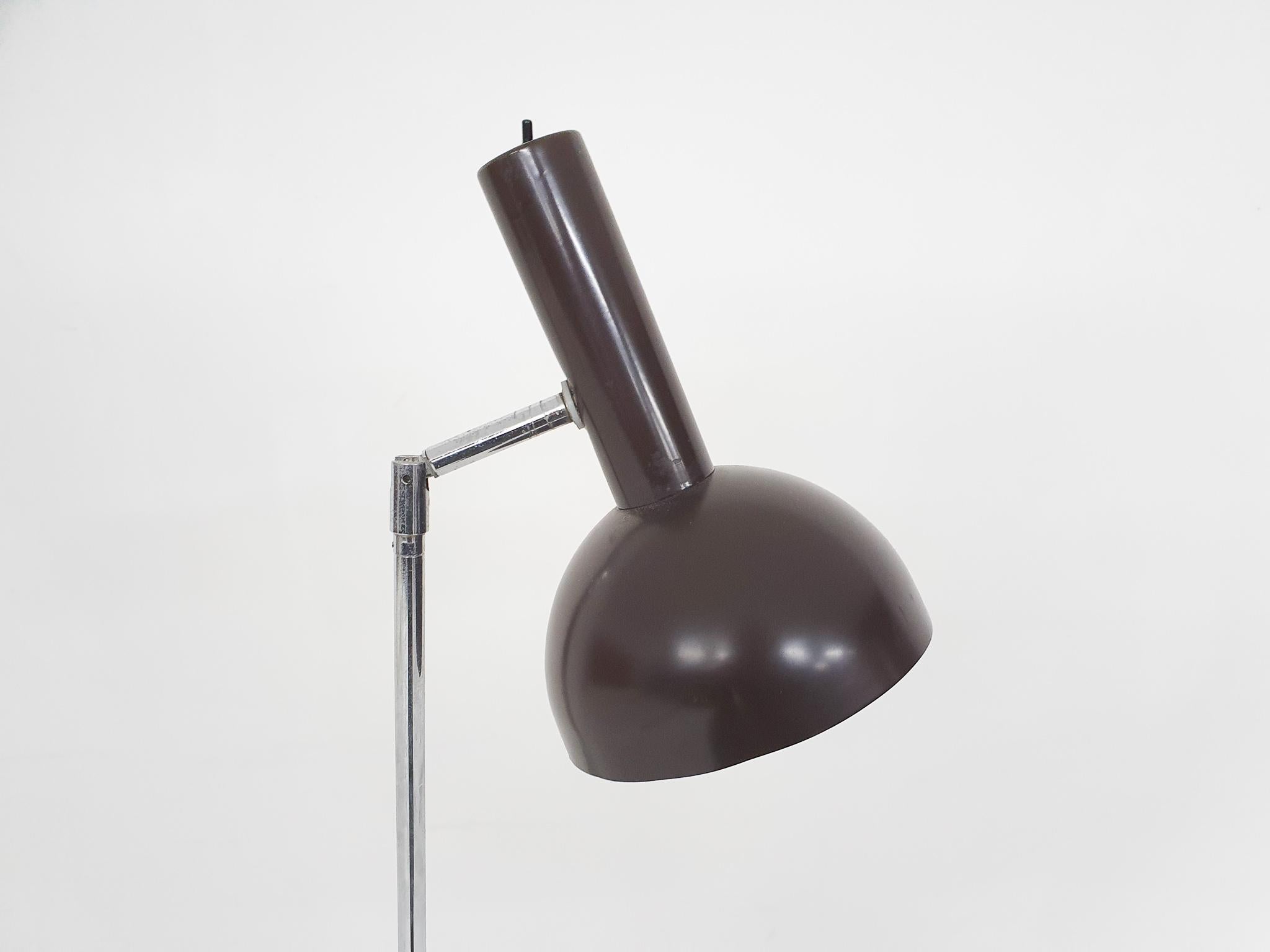 Mid-Century Modern Mid-Century Adjustable Floor Lamp by Busquet for Hala, the Netherlands, 1950's For Sale