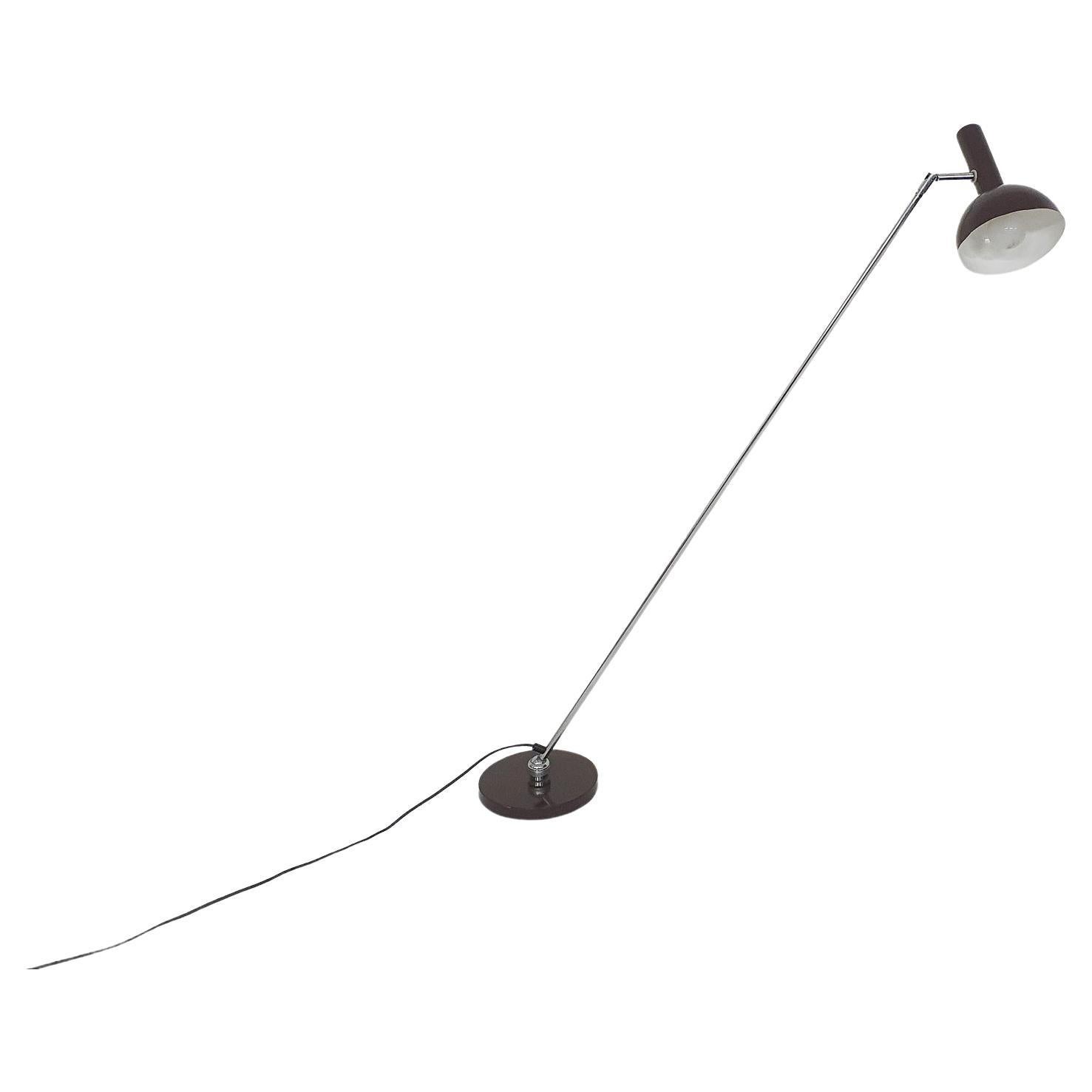 Mid-Century Adjustable Floor Lamp by Busquet for Hala, the Netherlands, 1950's For Sale