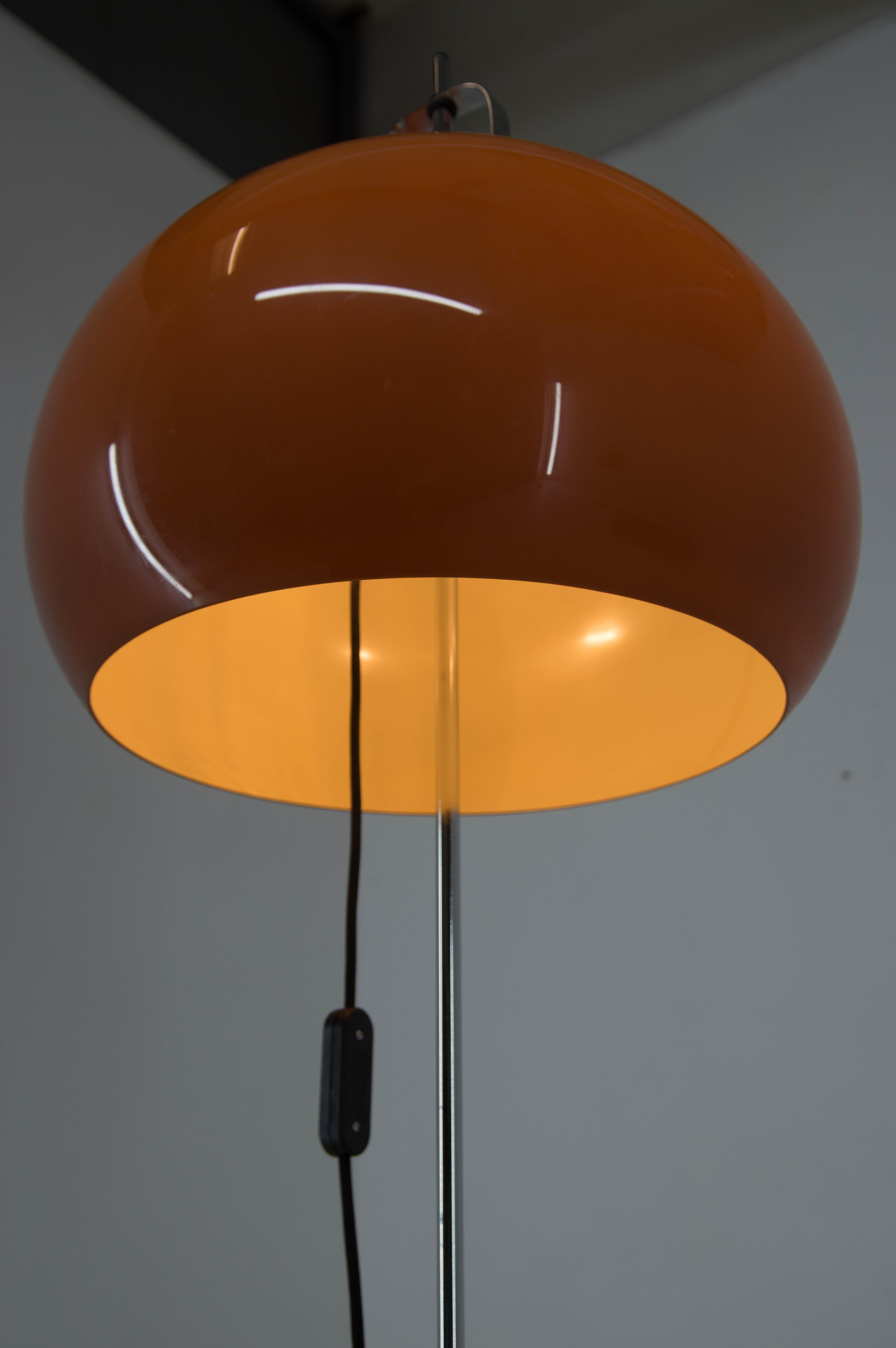 20th Century Mid-Century Adjustable Floor Lamp Designed by Guzzini for Meblo, 1970s