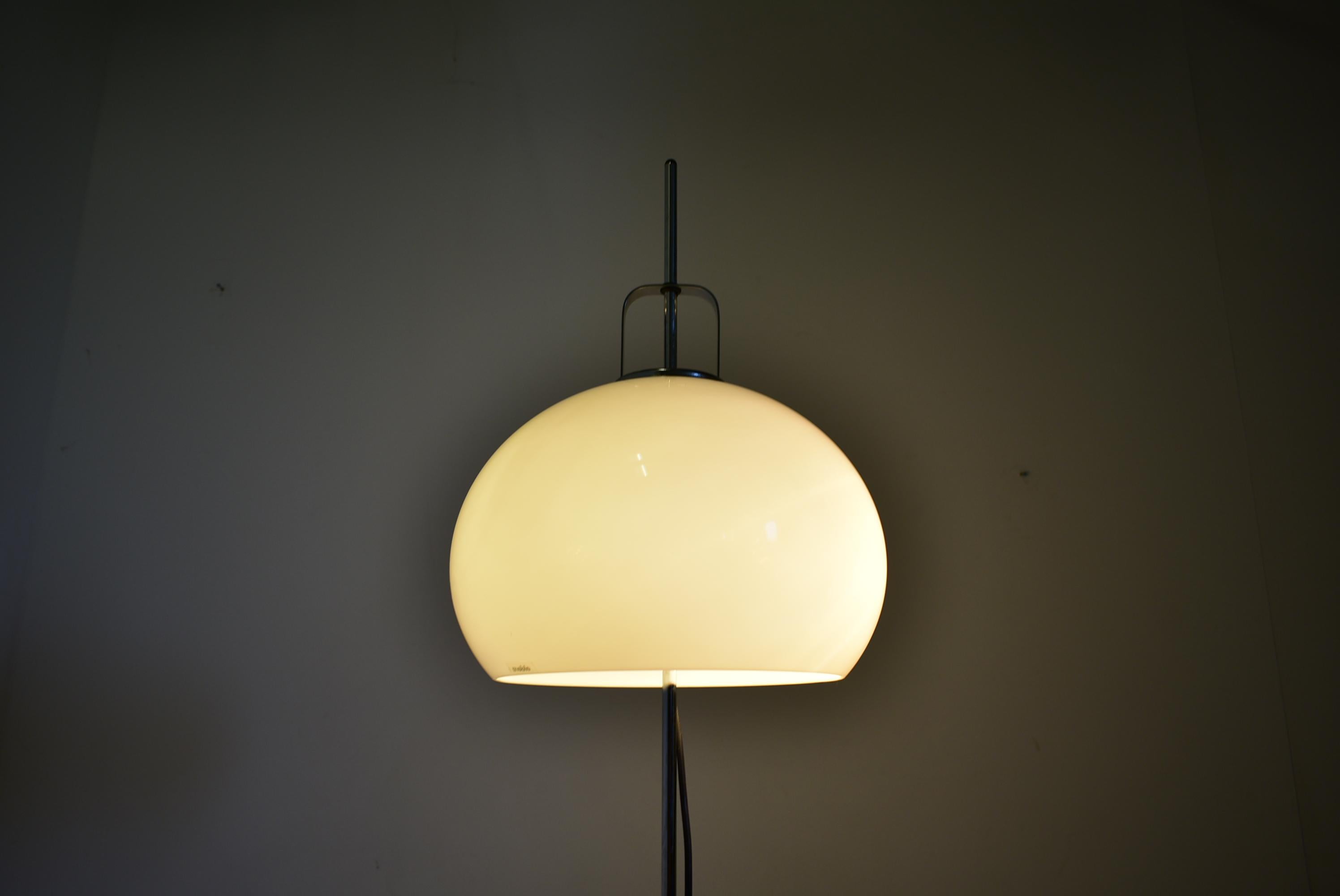 Mid-Century Adjustable Floor Lamp Designed by Guzzini for Meblo, 1970s In Good Condition In Praha, CZ