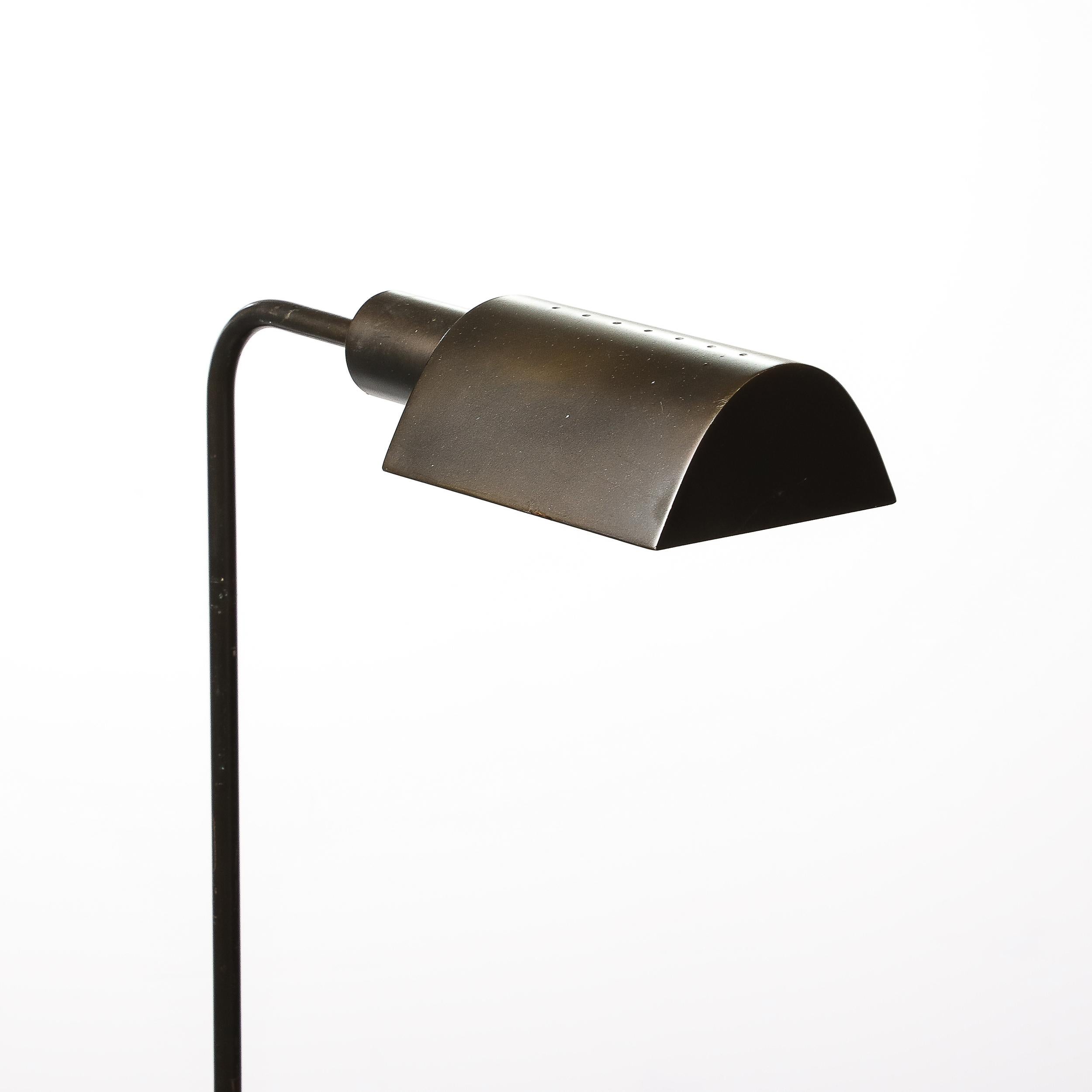 Mid-Century Adjustable Floor Lamp in Oil Rubbed Bronze Manner of Cedric Hartman 5