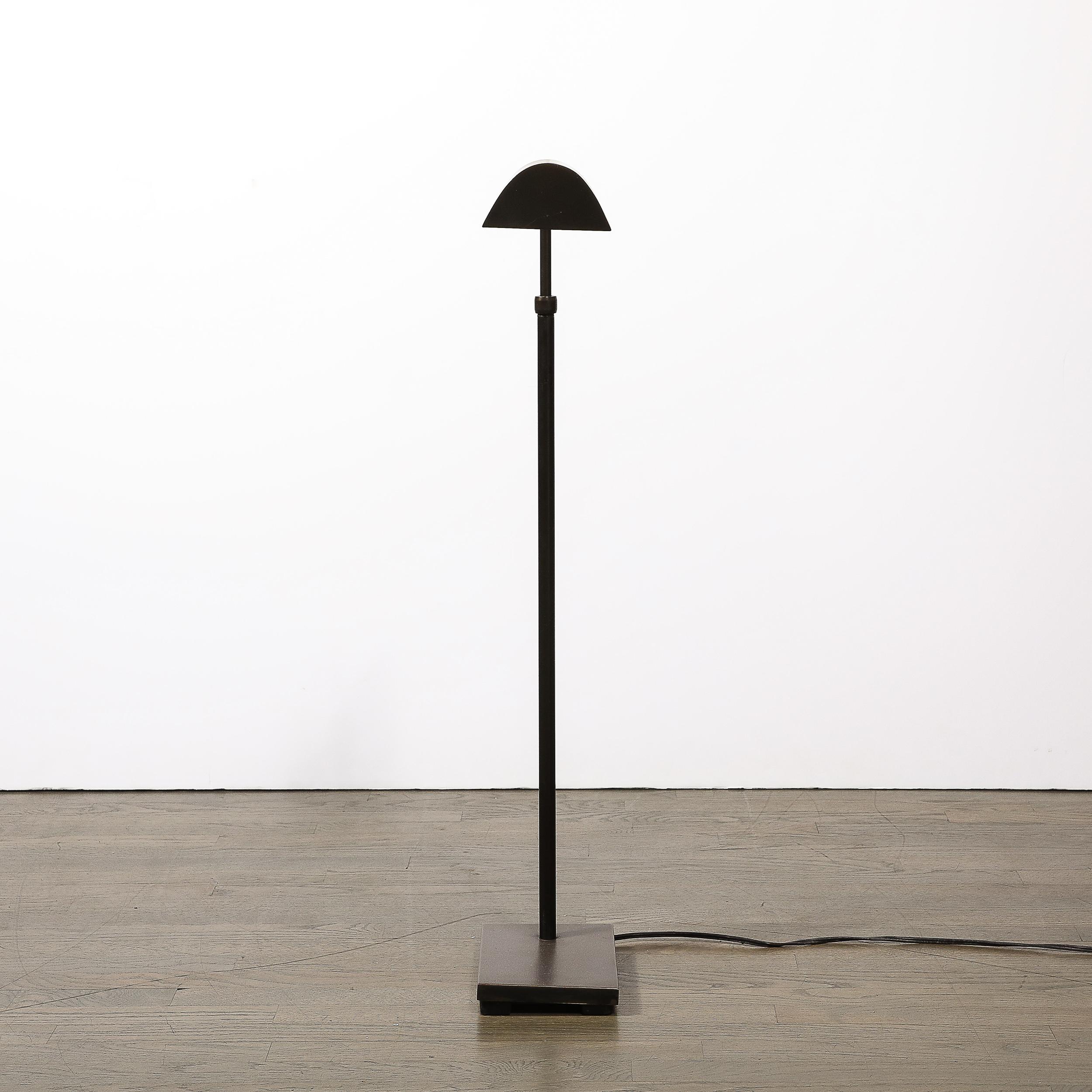 20th Century Mid-Century Adjustable Floor Lamp in Oil Rubbed Bronze Manner of Cedric Hartman