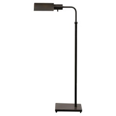 Mid-Century Adjustable Floor Lamp in Oil Rubbed Bronze Manner of Cedric Hartman