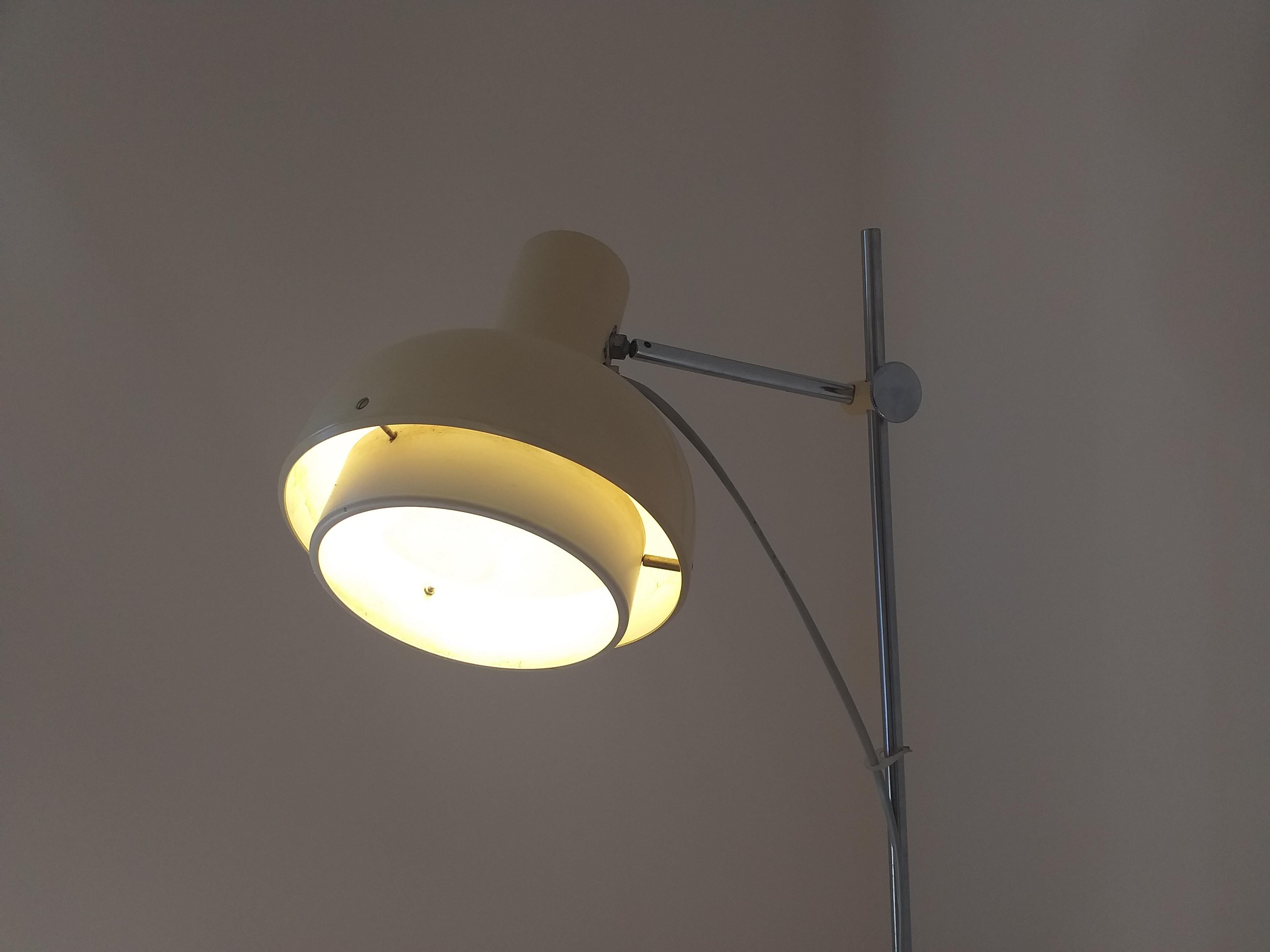 Czech Midcentury Adjustable Floor Lamp Napako, Josef Hurka, 1960s