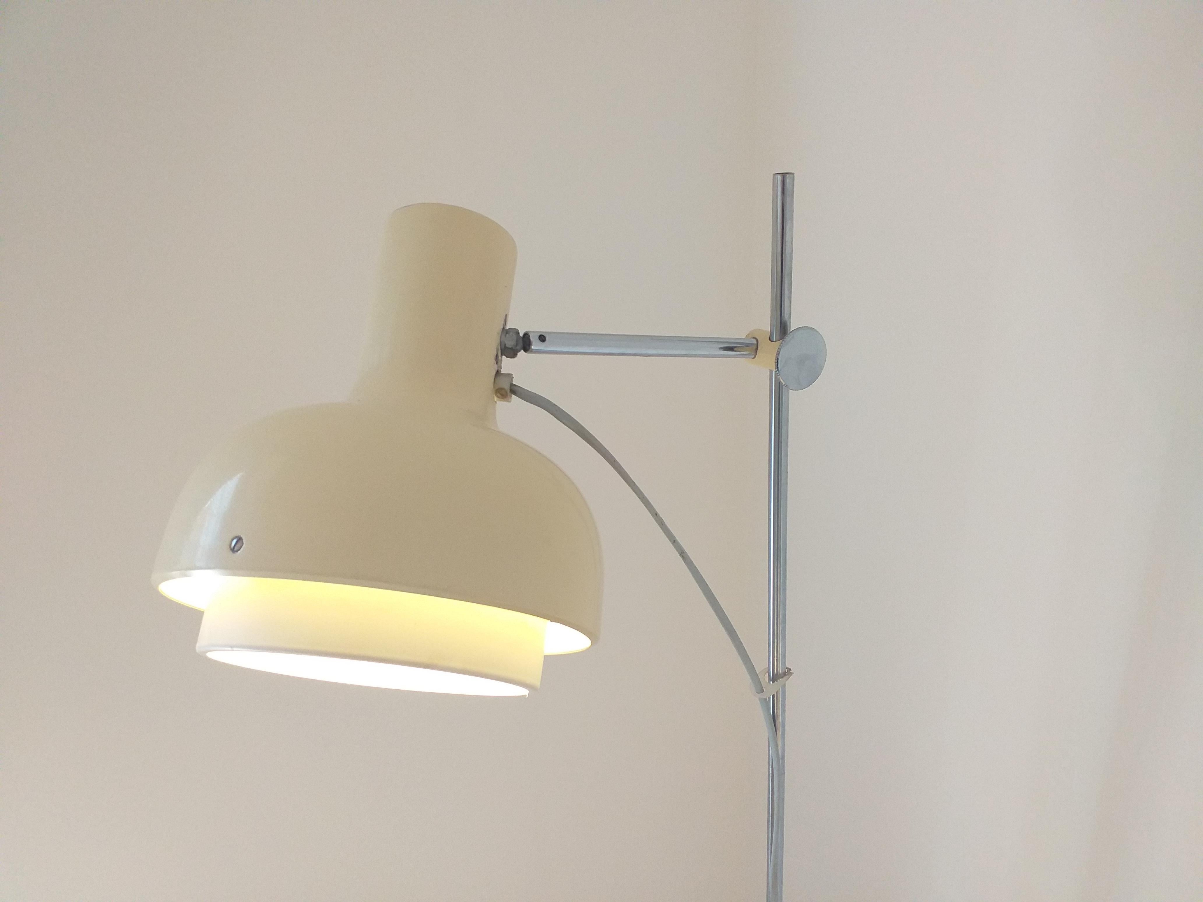 Lacquered Midcentury Adjustable Floor Lamp Napako, Josef Hurka, 1960s