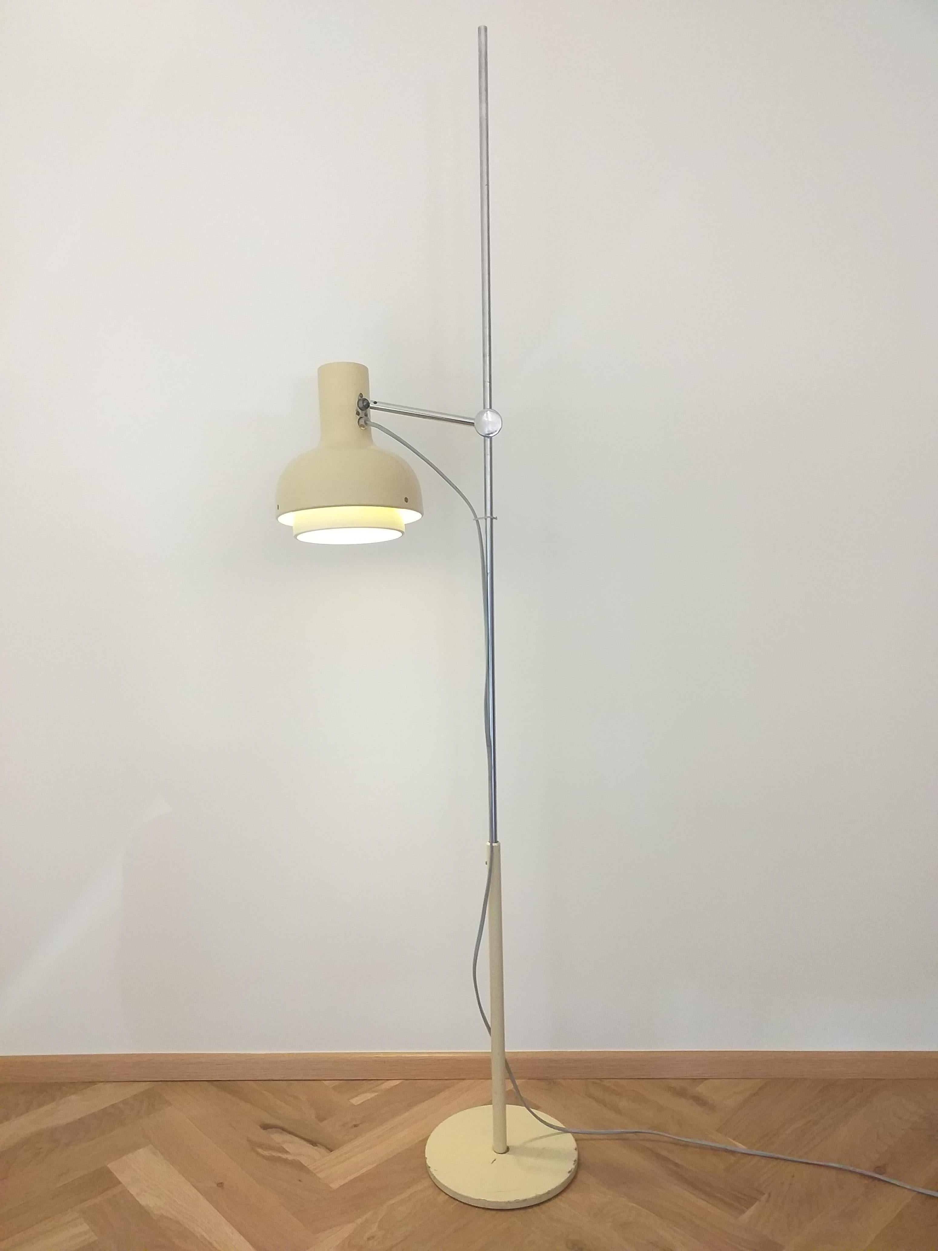 Midcentury Adjustable Floor Lamp Napako, Josef Hurka, 1960s In Good Condition In Praha, CZ
