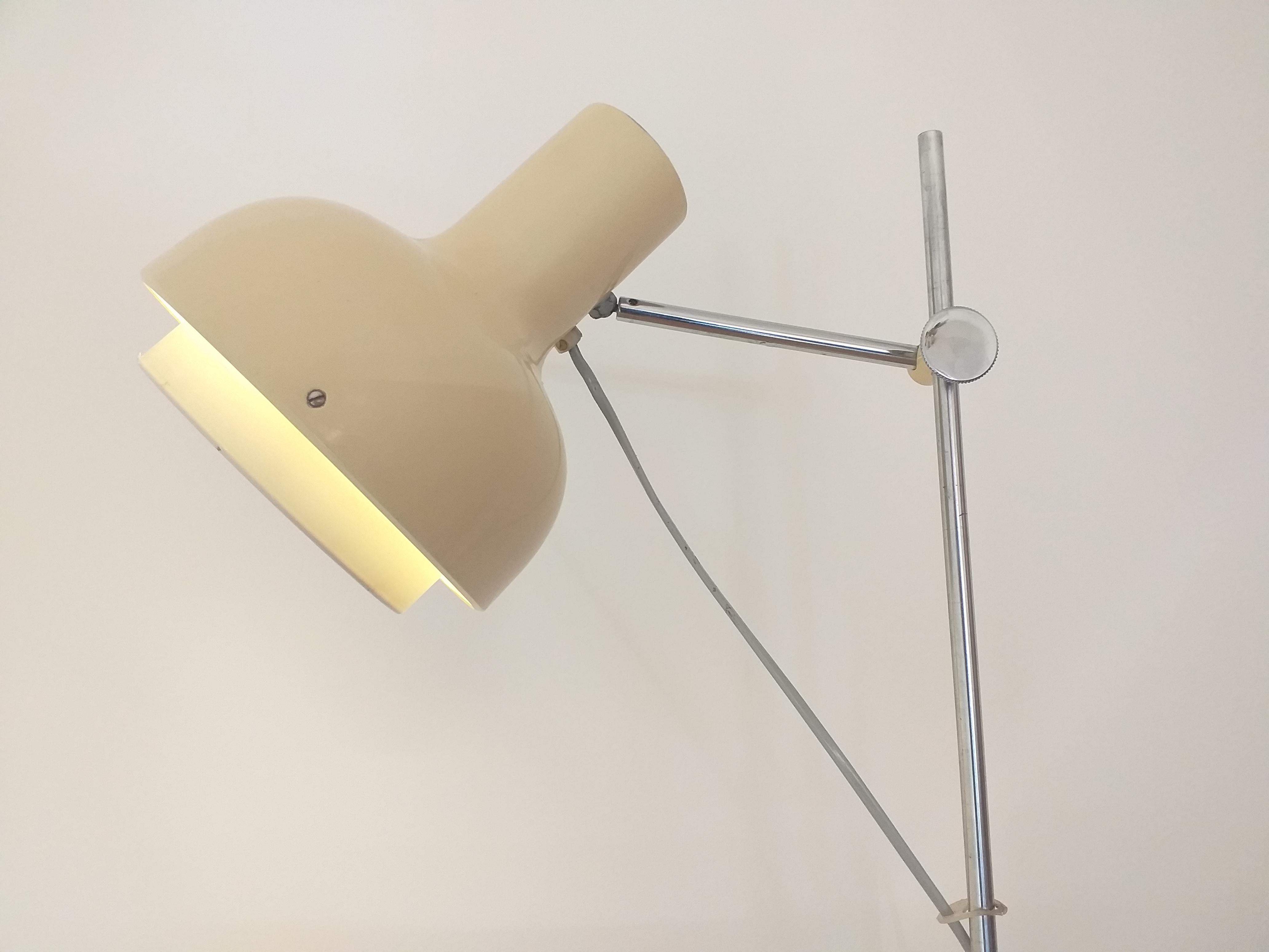 Metal Midcentury Adjustable Floor Lamp Napako, Josef Hurka, 1960s