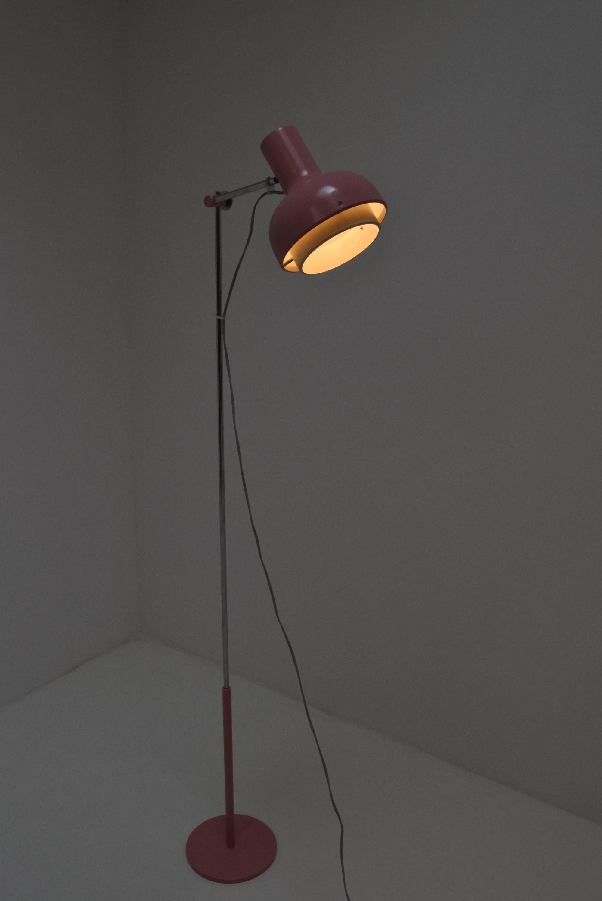 Metal Midcentury Adjustable Floor Lamp Napako, Josef Hůrka, 1960s