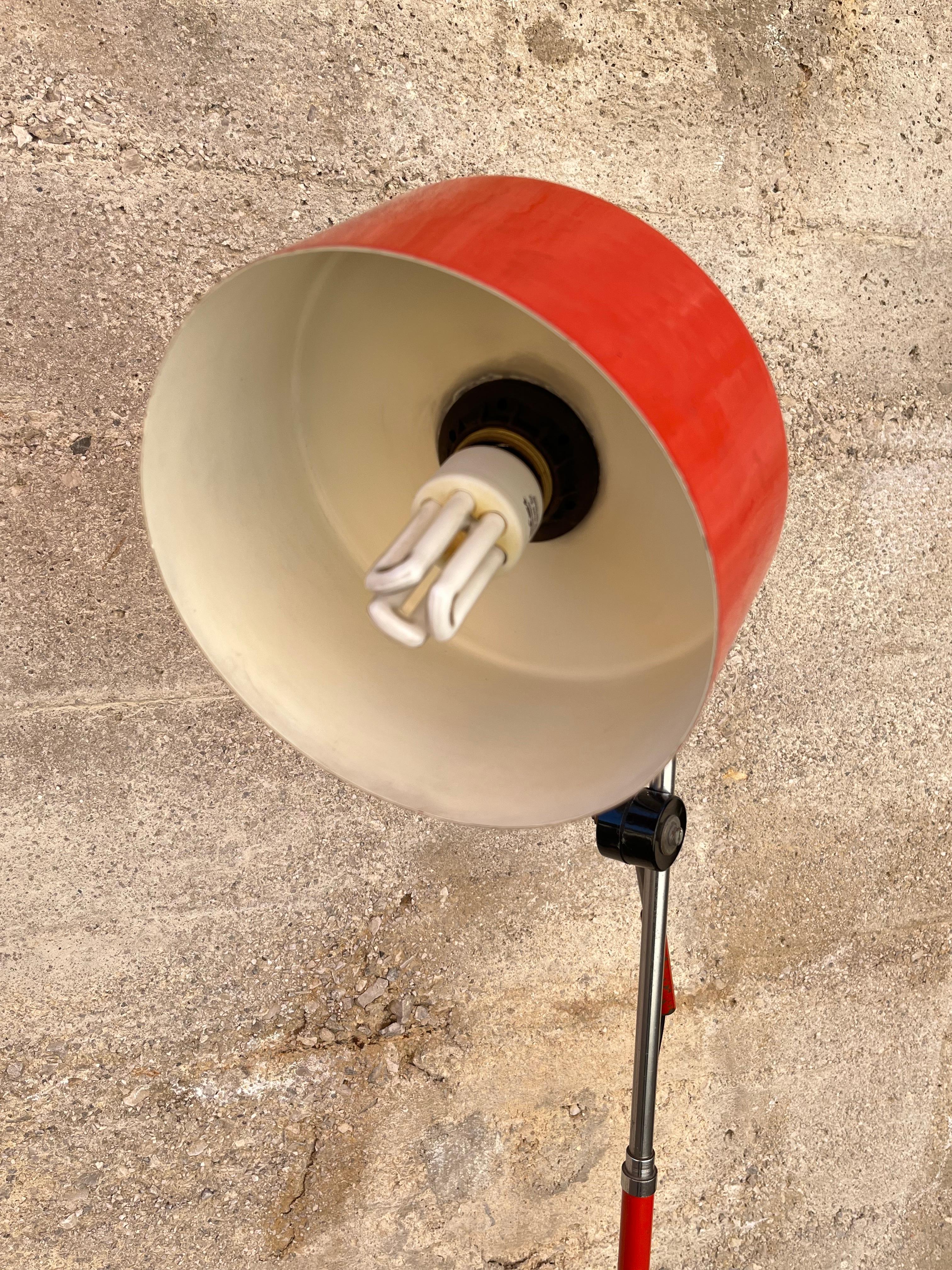 Mid-Century Adjustable Floor Lamp Stilux Italian Design 1960s In Good Condition For Sale In Palermo, IT