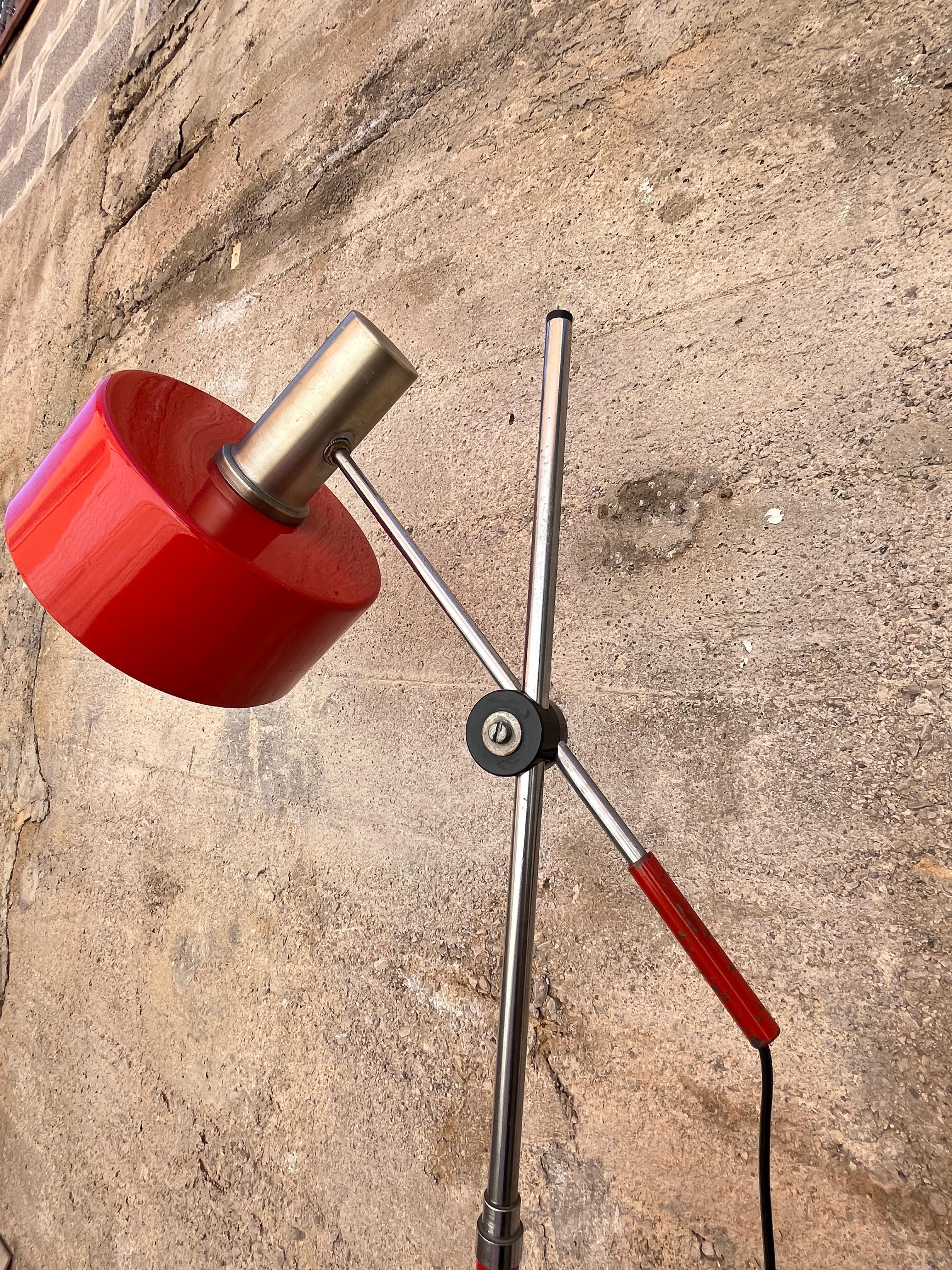 Mid-Century Adjustable Floor Lamp Stilux Italian Design 1960s For Sale 2