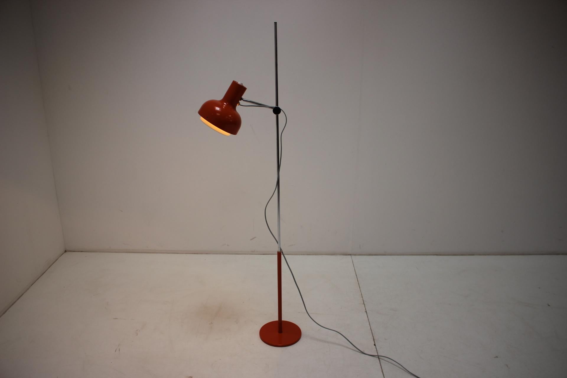 Mid-Century Modern Mid-Century Adjustable Floor Lamp, Napako, Josef Hurka, 1960's For Sale