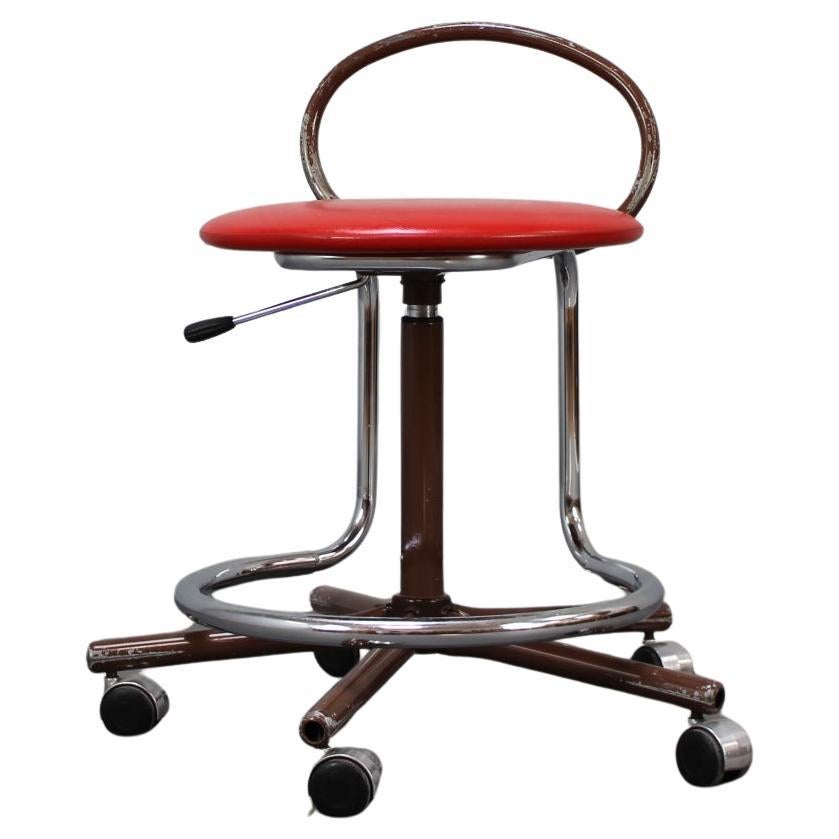 Mid-century Adjustable Industrial Workshop Chair by Kovona, 1980s