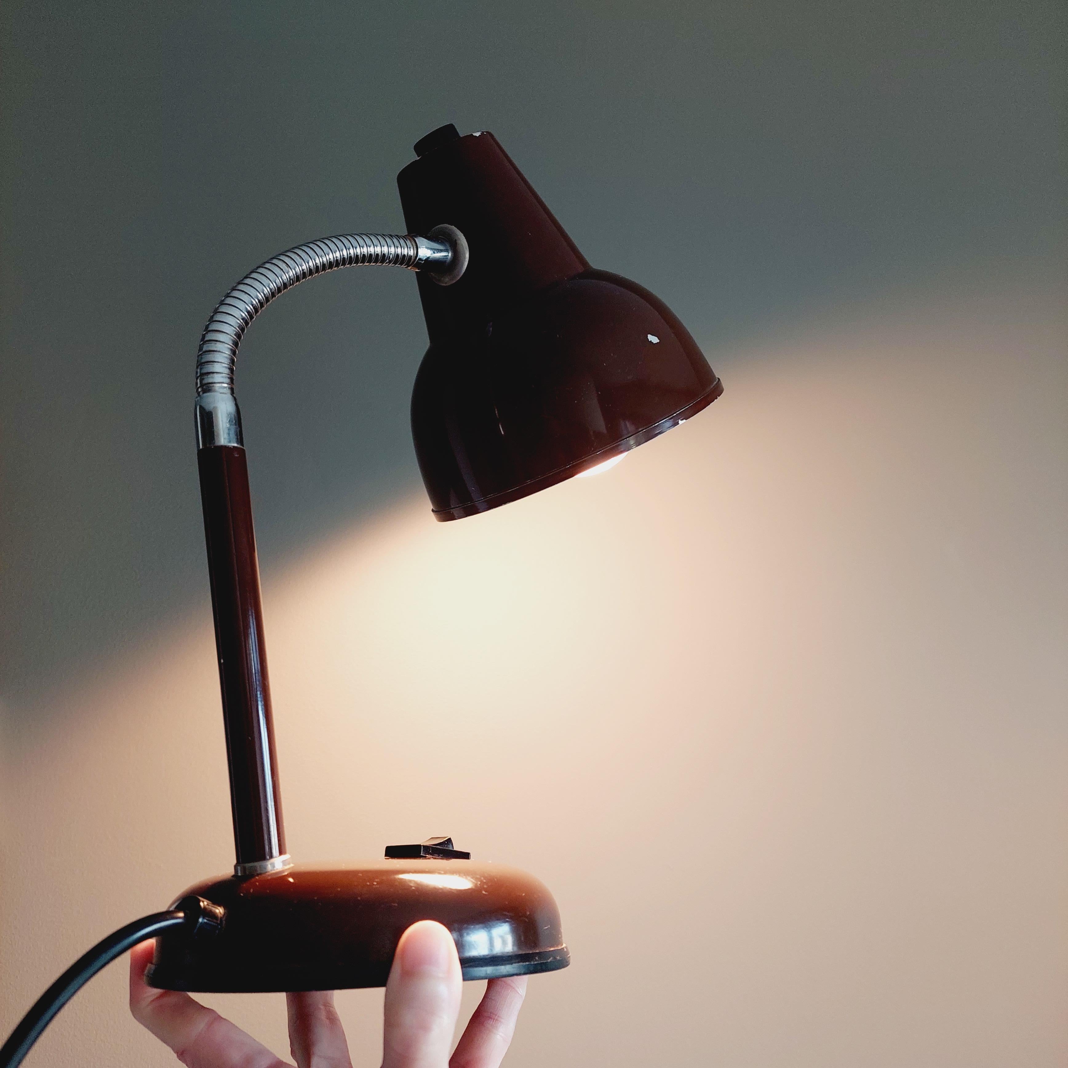 Mid Century adjustable Italian Desk Lamp By Veneta Lumi Bhs 1970s 80s 4