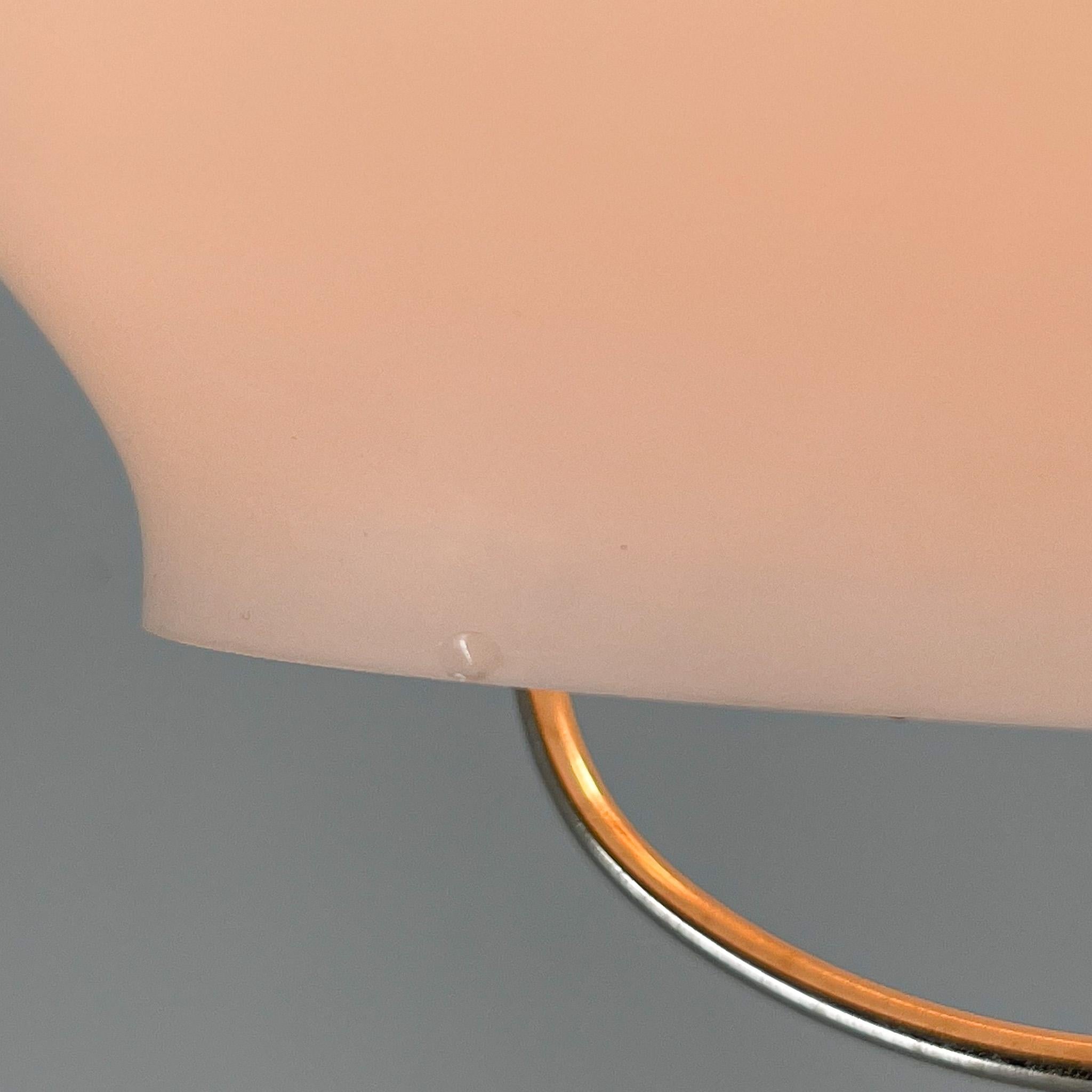 Metal Midcentury Adjustable Milk Glass Pendant