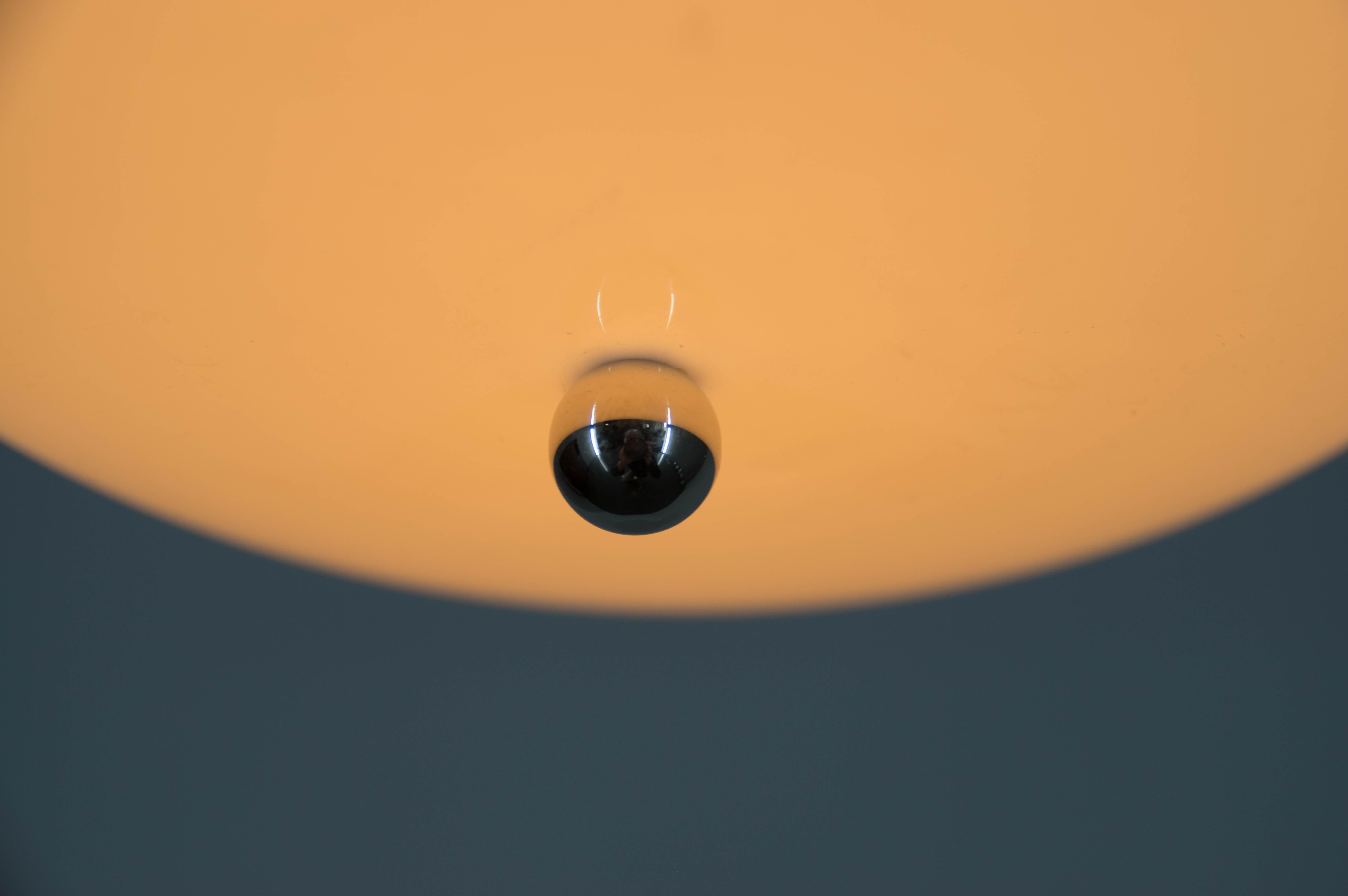 Late 20th Century Mid Century Adjustable Pendant Meblo, Harvey Guzzini, Italy, 1970s For Sale