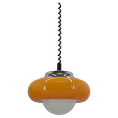 Mid Century Pendelleuchte Meblo, Harvey Guzzini, Italien, 1970er Jahre