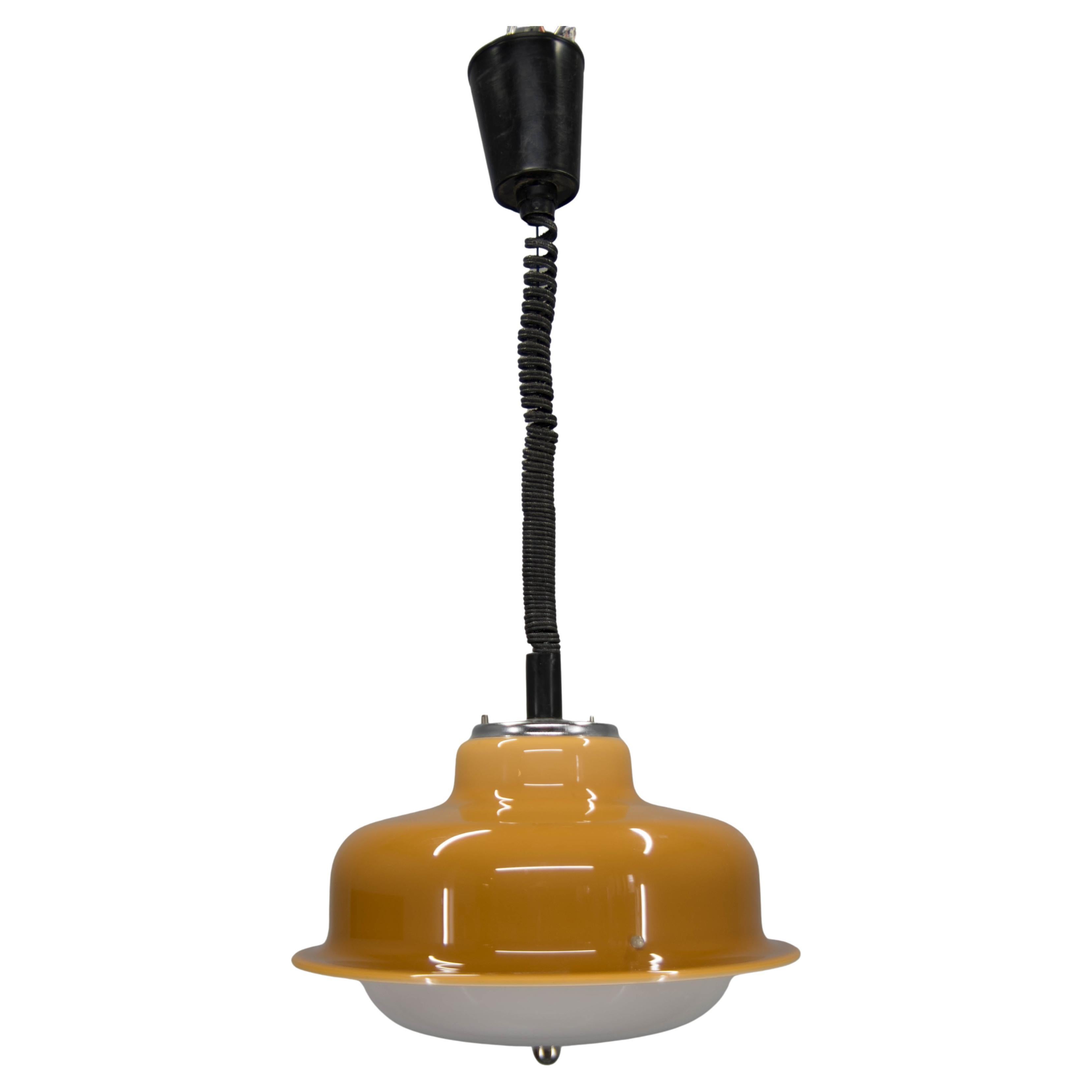Mid Century Pendelleuchte Meblo, Harvey Guzzini, Italien, 1970er Jahre