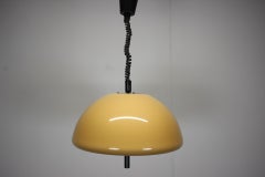Mid-Century Adjustable Plastic Pendant Lamp by Meblo, Italy, 1970s