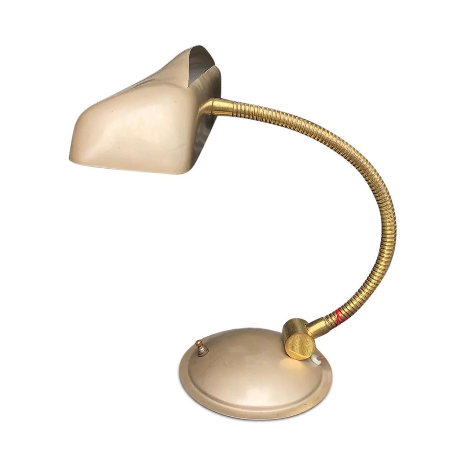 Mid-Century Modern Mid Century Adjustable Retro Brass Desk Lamp