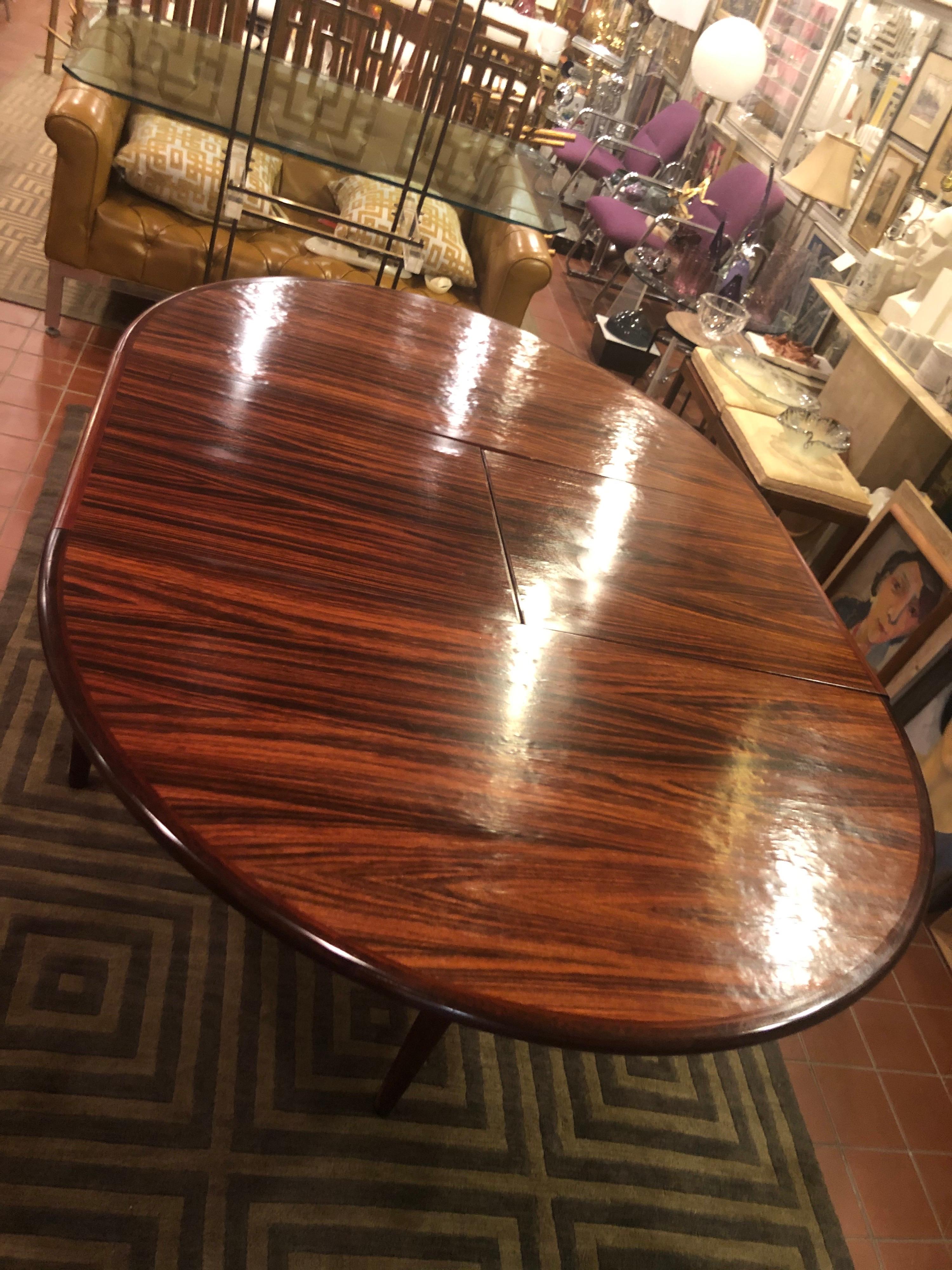 Mid Century Adjustable Rosewood Dining Table 5