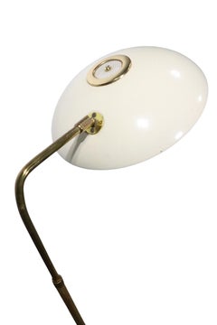 Mid Century Adjustable Saucer Shade Floor Lamp by Gerald Thurston for Lightolier
