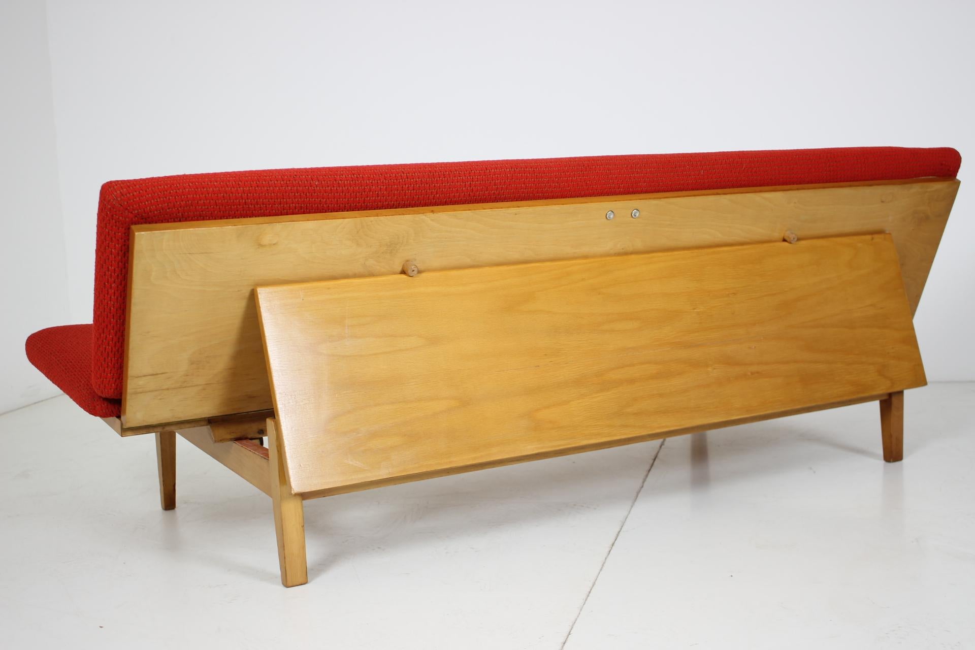 Wood Midcentury Adjustable Sofa, 1960s