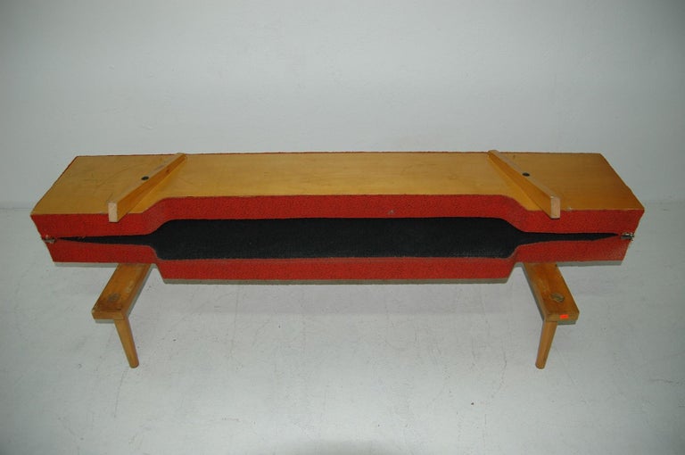 Midcentury Adjustable Sofa Bench by Miroslav Navrátil, 1960s, Czechoslovakia 4