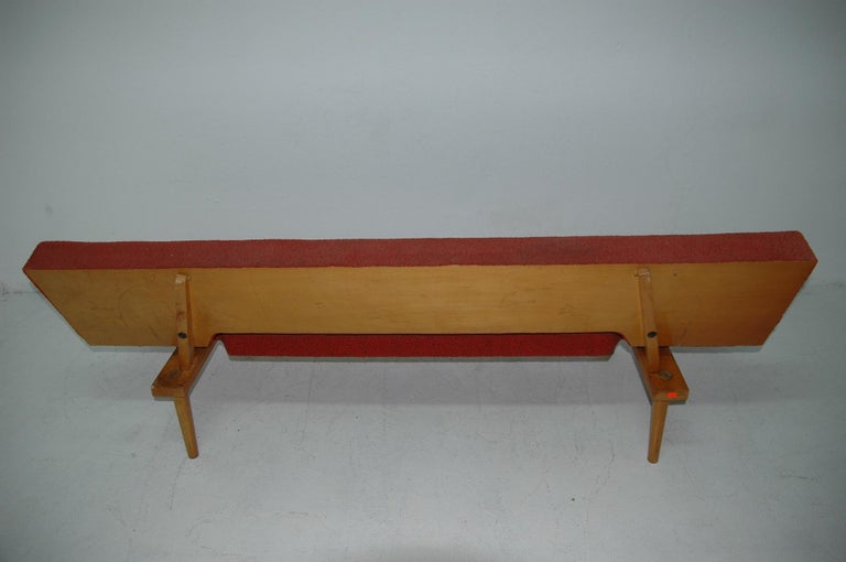 Midcentury Adjustable Sofa Bench by Miroslav Navrátil, 1960s, Czechoslovakia 6