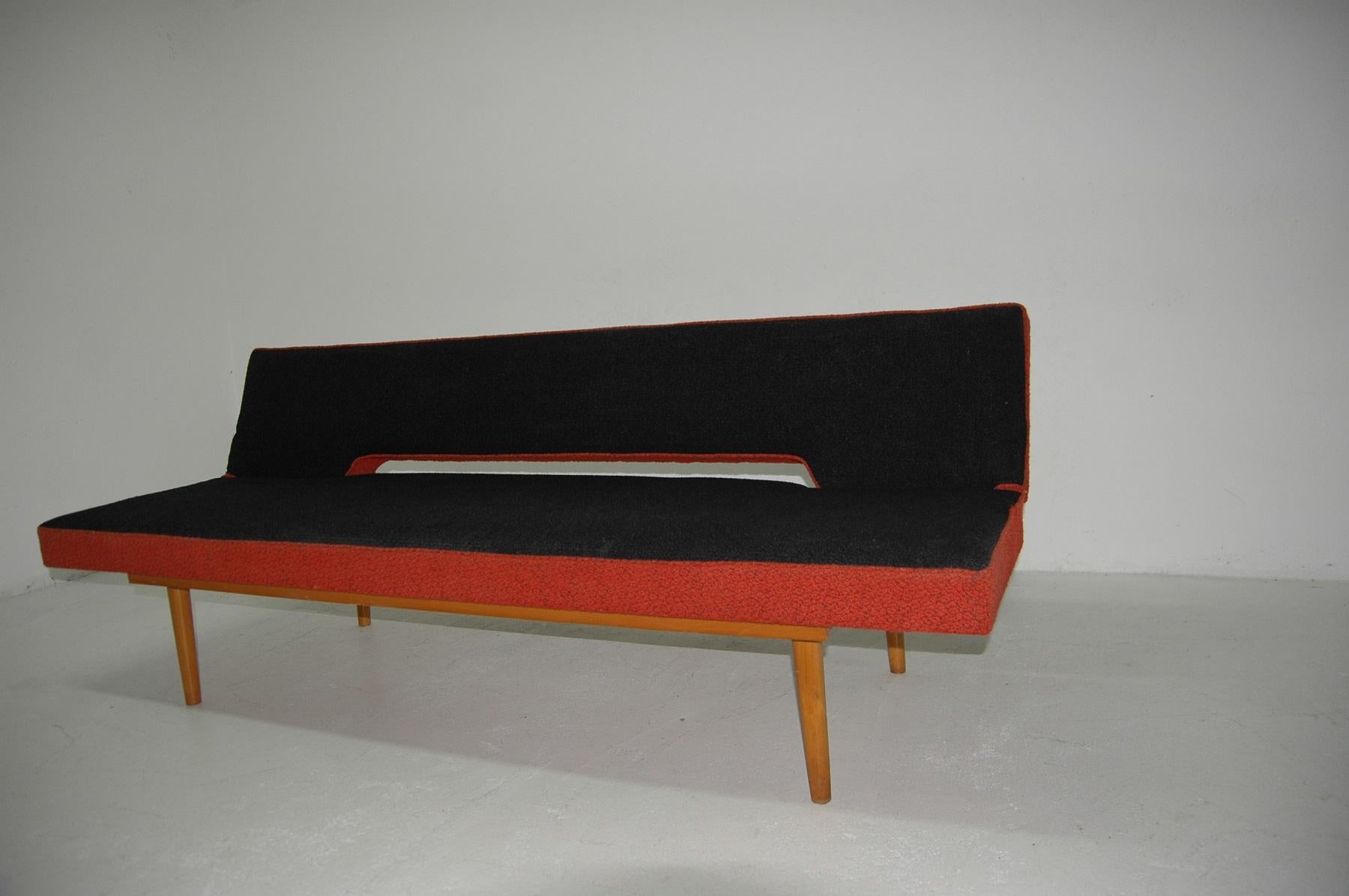 Mid-20th Century Midcentury Adjustable Sofa Bench by Miroslav Navrátil, 1960s, Czechoslovakia