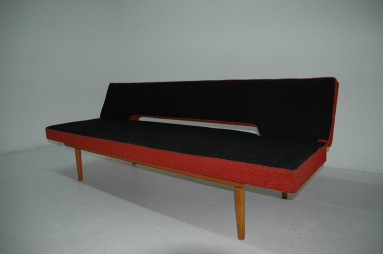 Midcentury Adjustable Sofa Bench by Miroslav Navrátil, 1960s, Czechoslovakia 1