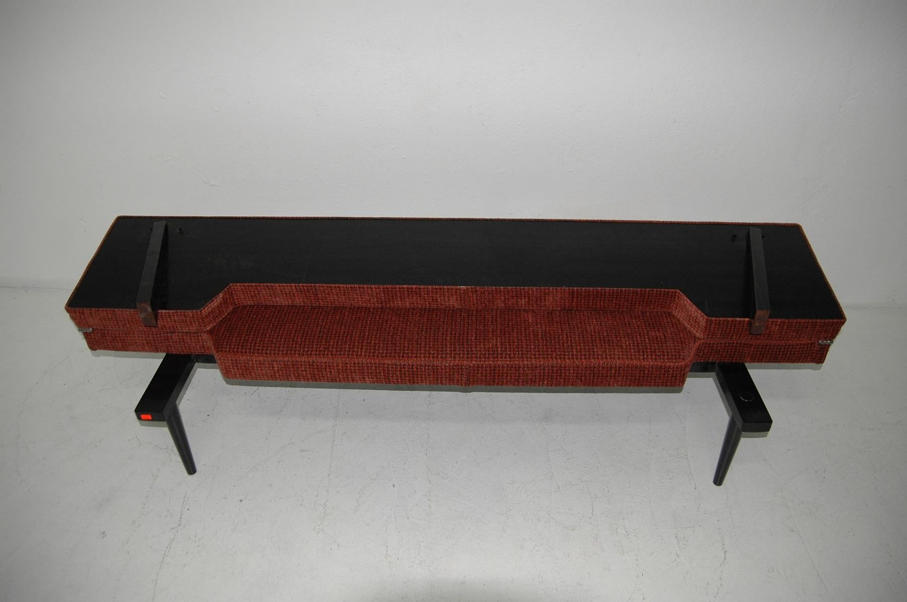 Midcentury Adjustable Sofa-Bench by Miroslav Navrátil, 1960s, Czechoslovakia  2