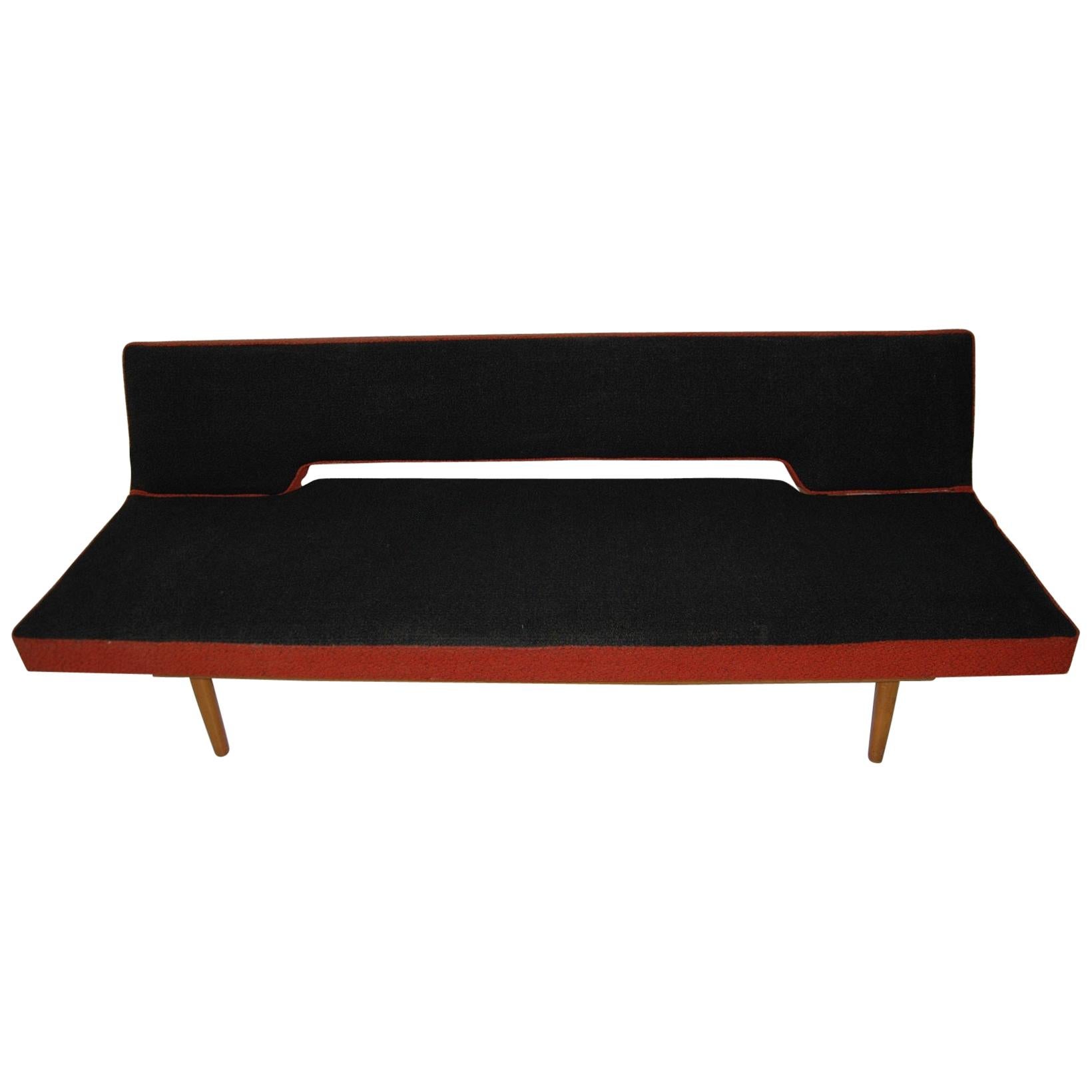 Midcentury Adjustable Sofa Bench by Miroslav Navrátil, 1960s, Czechoslovakia